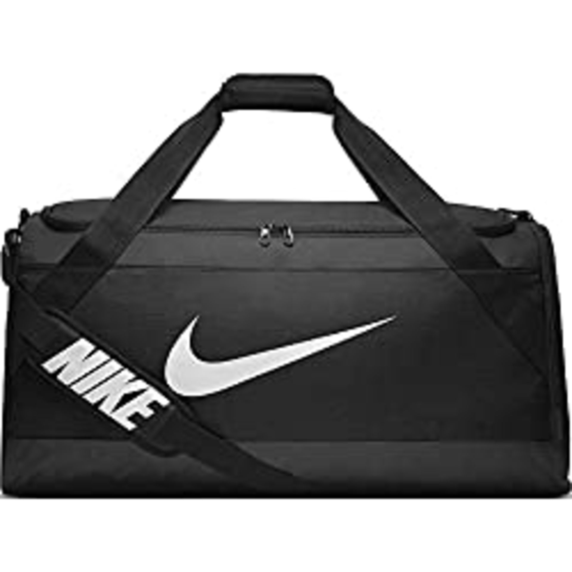 RRP £58.00 Nike Men Brasilia Duffel Bag - Black/Black/White, 76 x 36 x 36 cm/Size 81/Large