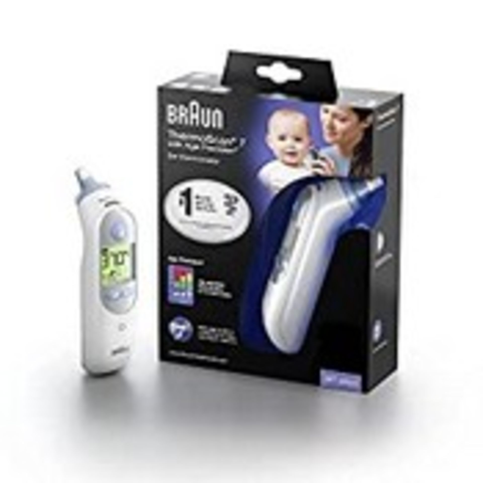 RRP £39.90 Braun Healthcare ThermoScan 7 Ear thermometer with Age Precision (accurate