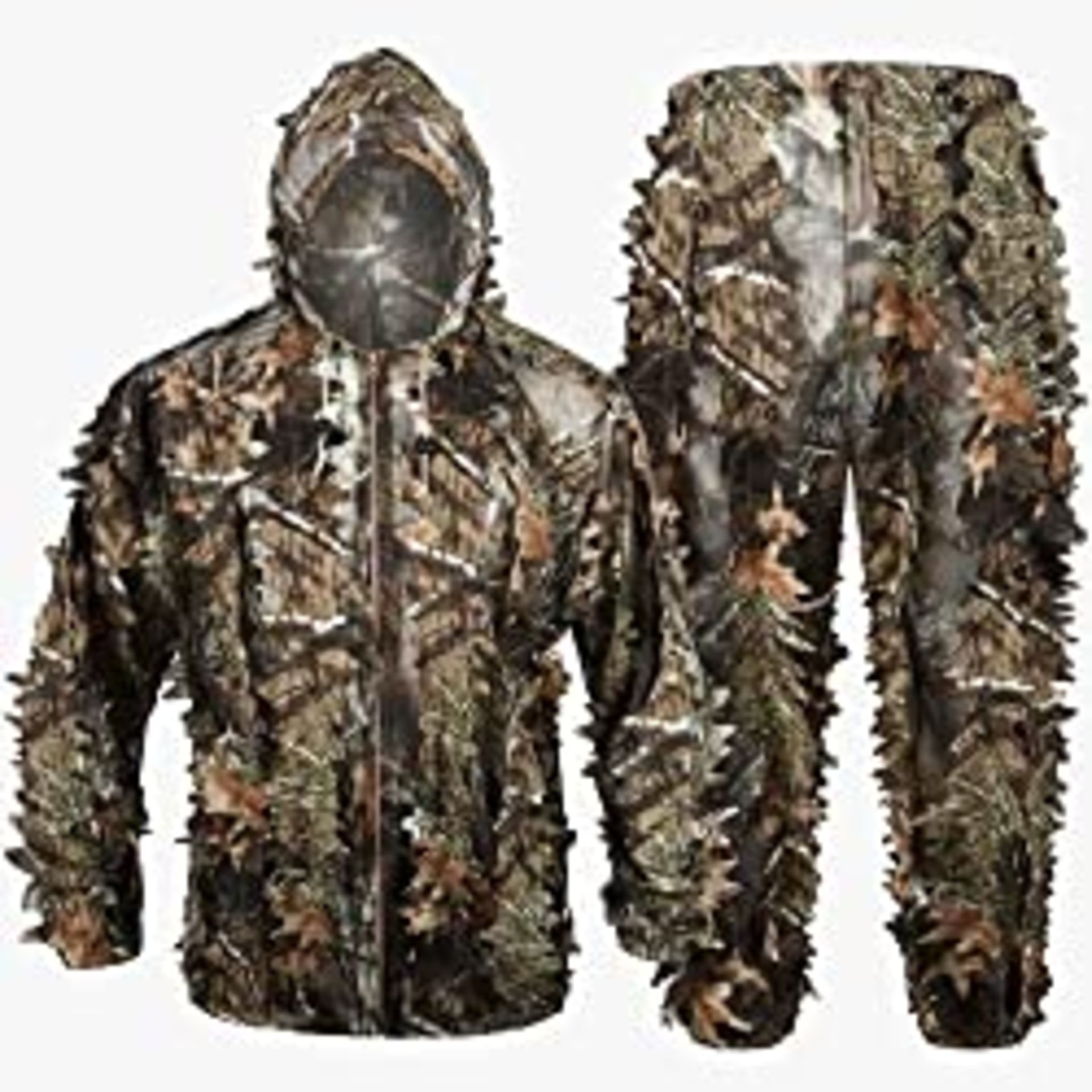 RRP £38.33 Tongcamo Hunting Ghillie Suit 3D Bionic Leafy Camouflage