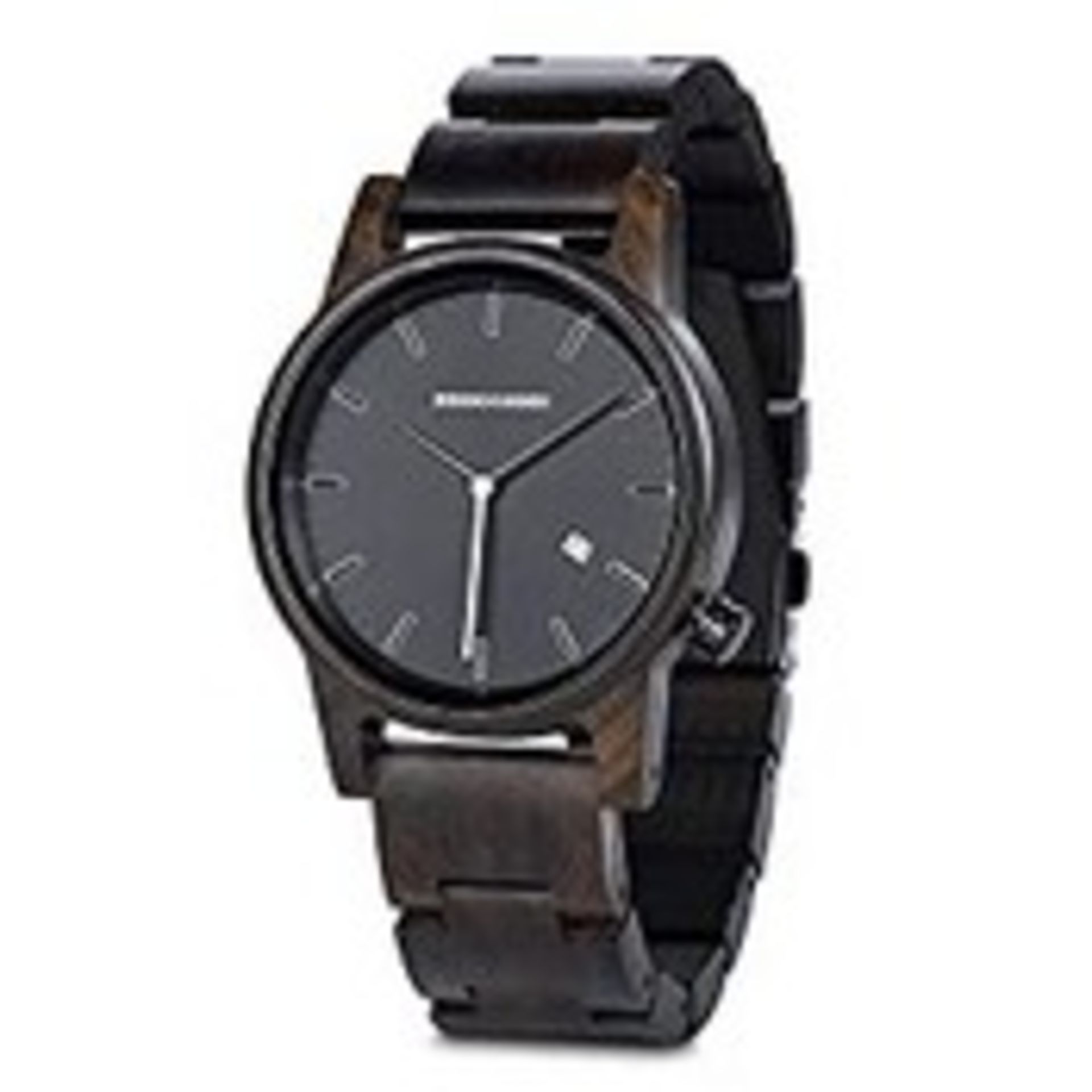 RRP £72.98 Jeddo & Sons Wooden Watch for Men Women with Calendar Date and Wooden Strap