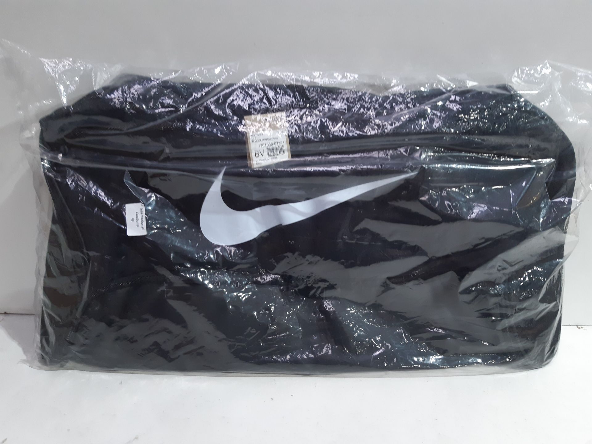 RRP £58.00 Nike Men Brasilia Duffel Bag - Black/Black/White, 76 x 36 x 36 cm/Size 81/Large - Image 2 of 2