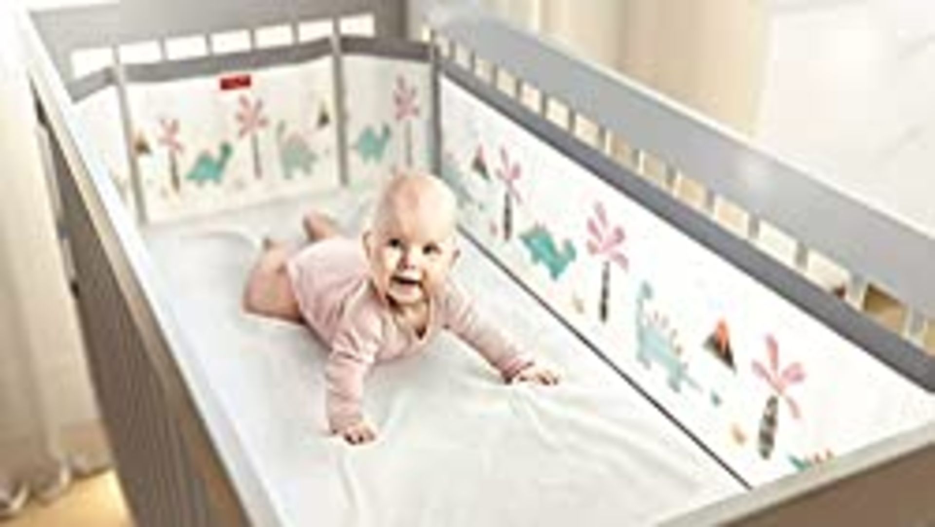 RRP £41.53 Airoya 4-Sided All-Round Breathable Cot Bumper