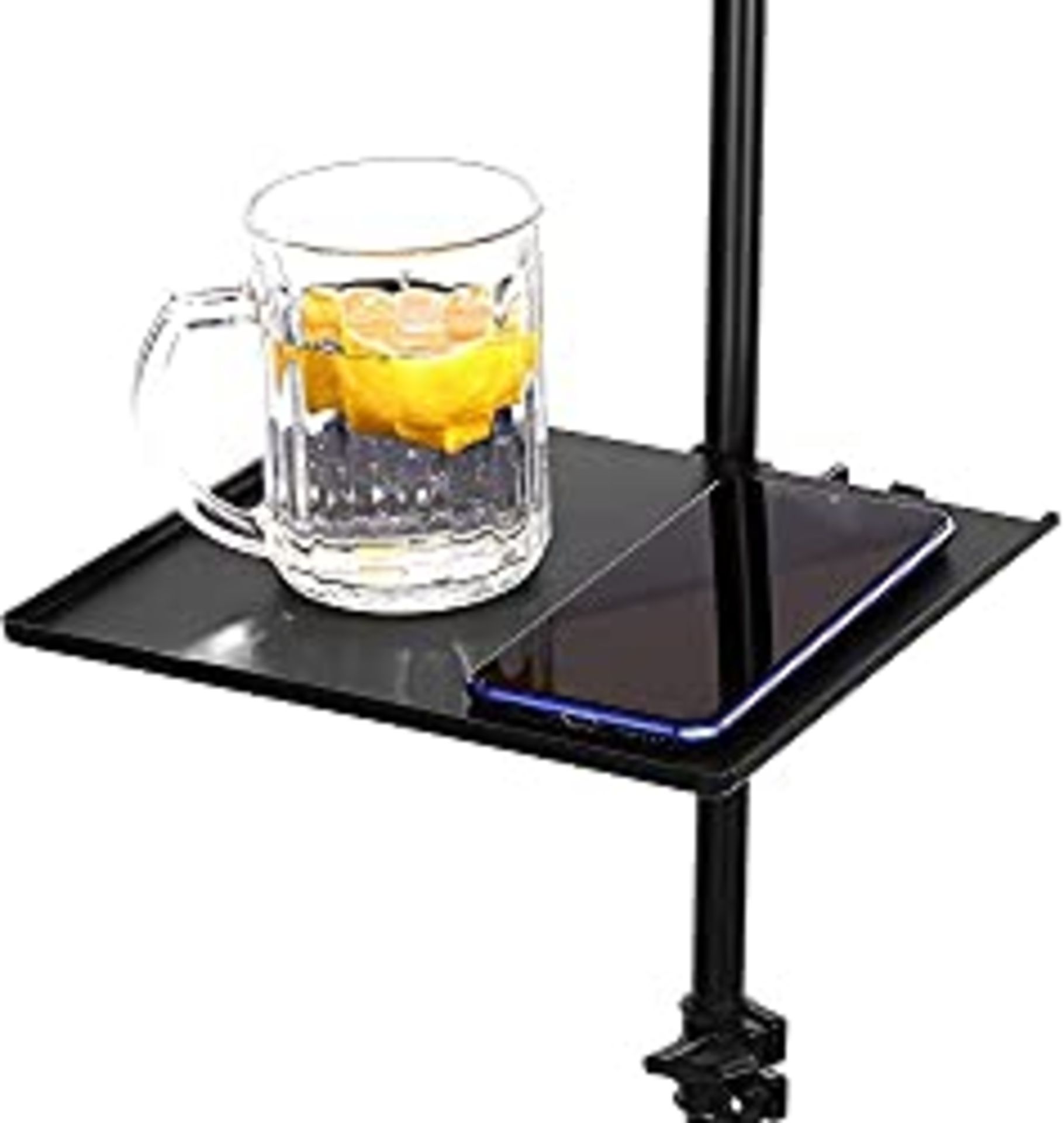 RRP £15.29 IMAGE Microphone Stand Tray Clamp on Shelf 22x20cm