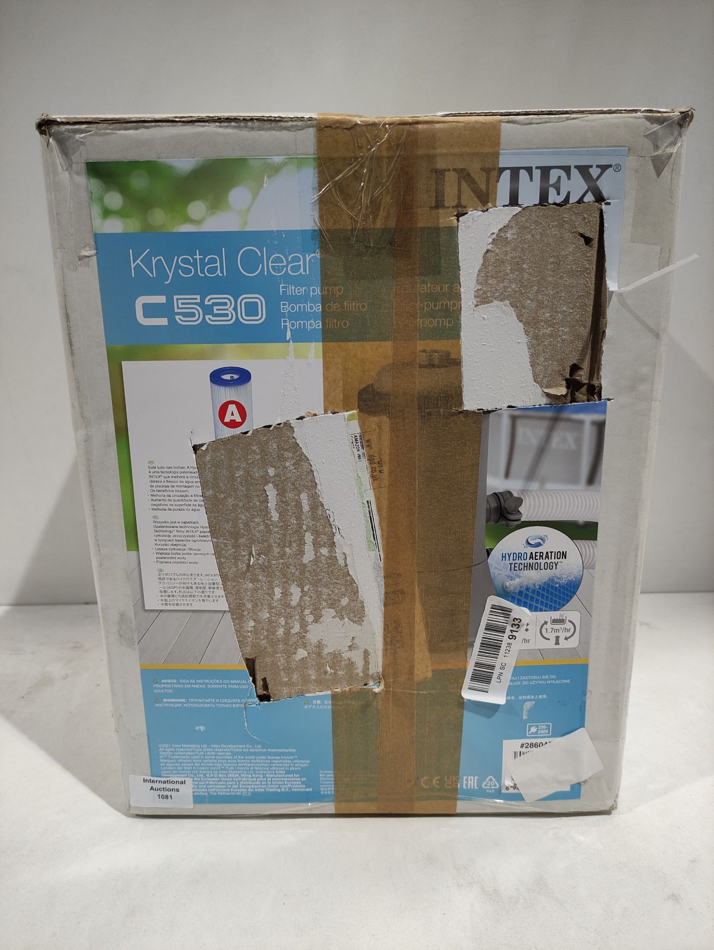 RRP £54.98 Intex Krystal Clear Swimming Pool Filter Pump & Cartridge - Image 2 of 2