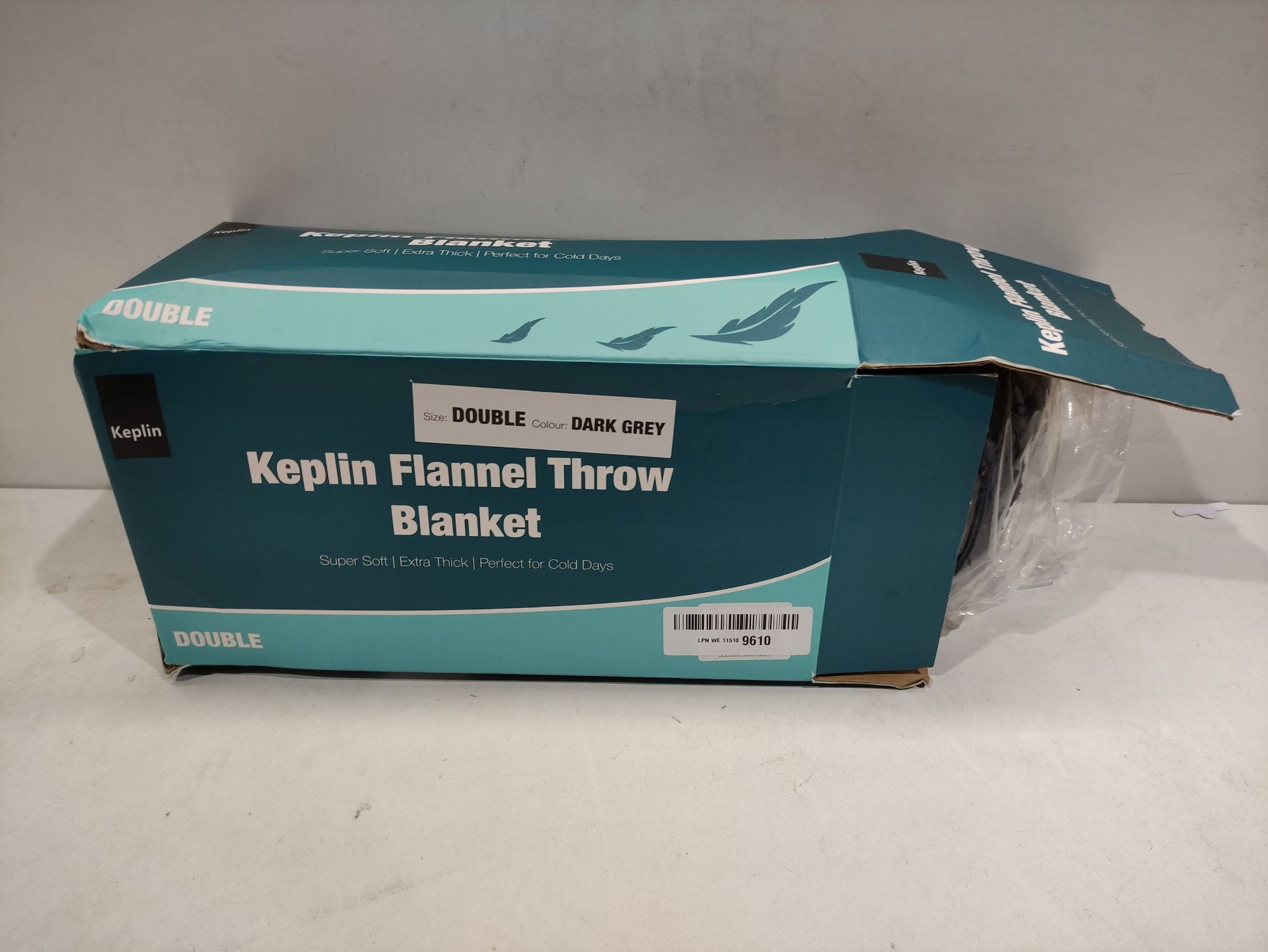 RRP £10.99 KEPLIN Flannel Blanket Large Throw Bedspread - Image 2 of 2