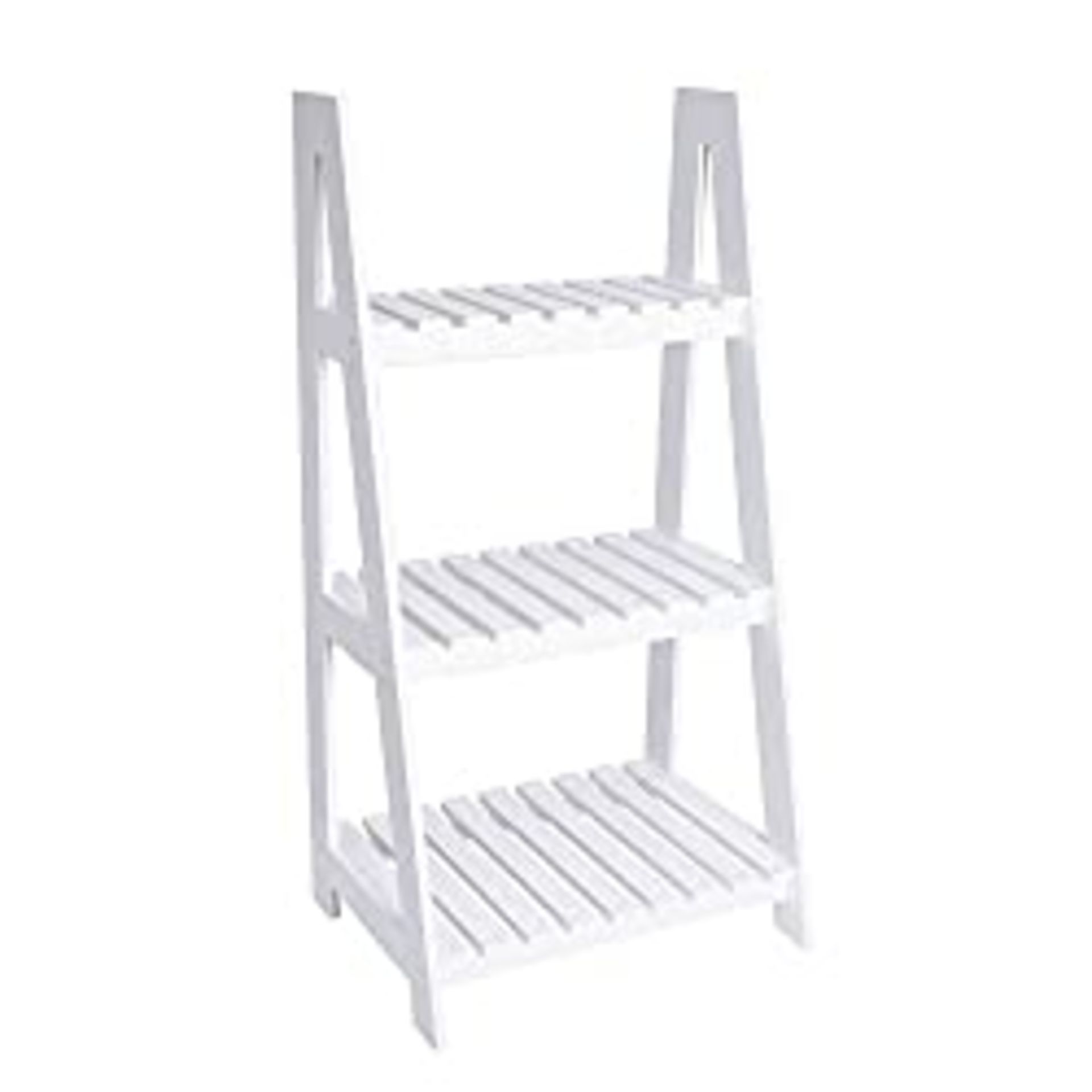 RRP £38.99 [Unfoldable and Waterproof]BigTree 3 Tier White Ladder