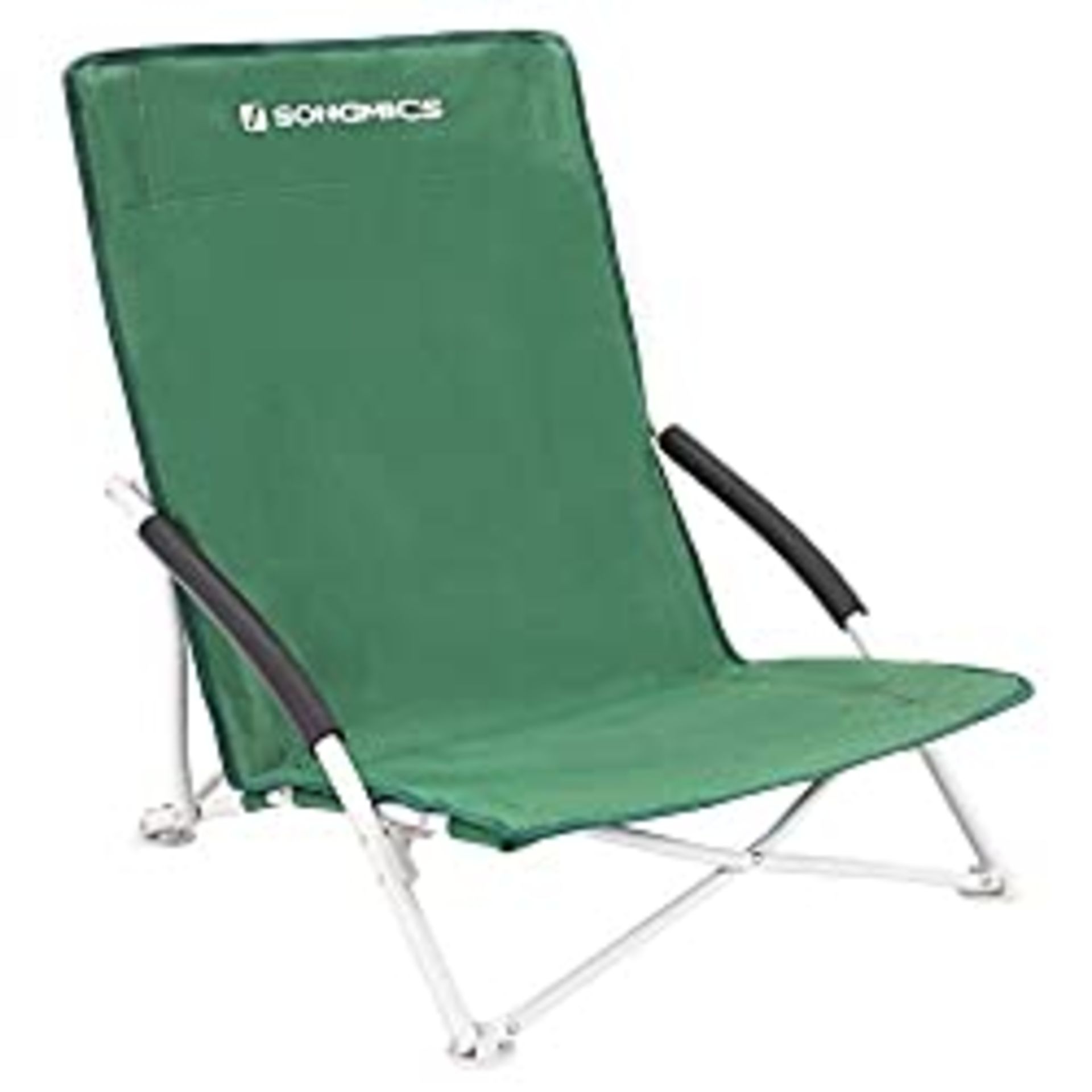 RRP £29.99 SONGMICS Camping Beach Chair Foldable Load Capacity