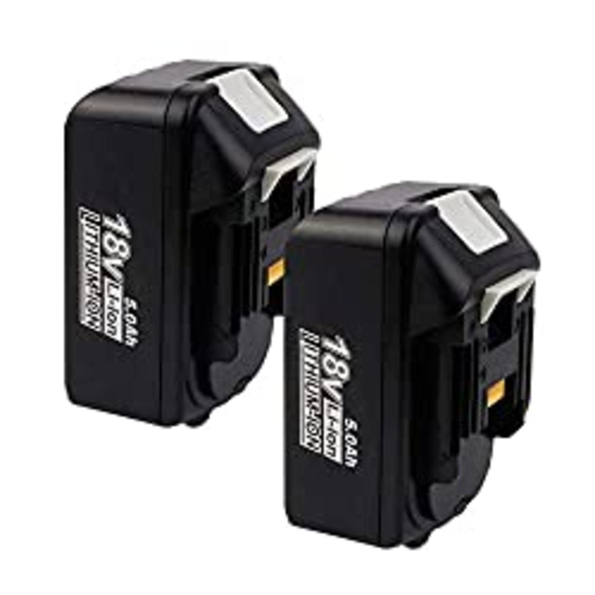 RRP £58.99 VANTTECH 2Pack 5.0Ah BL1850 Replacement Battery for 18v Makita Battery