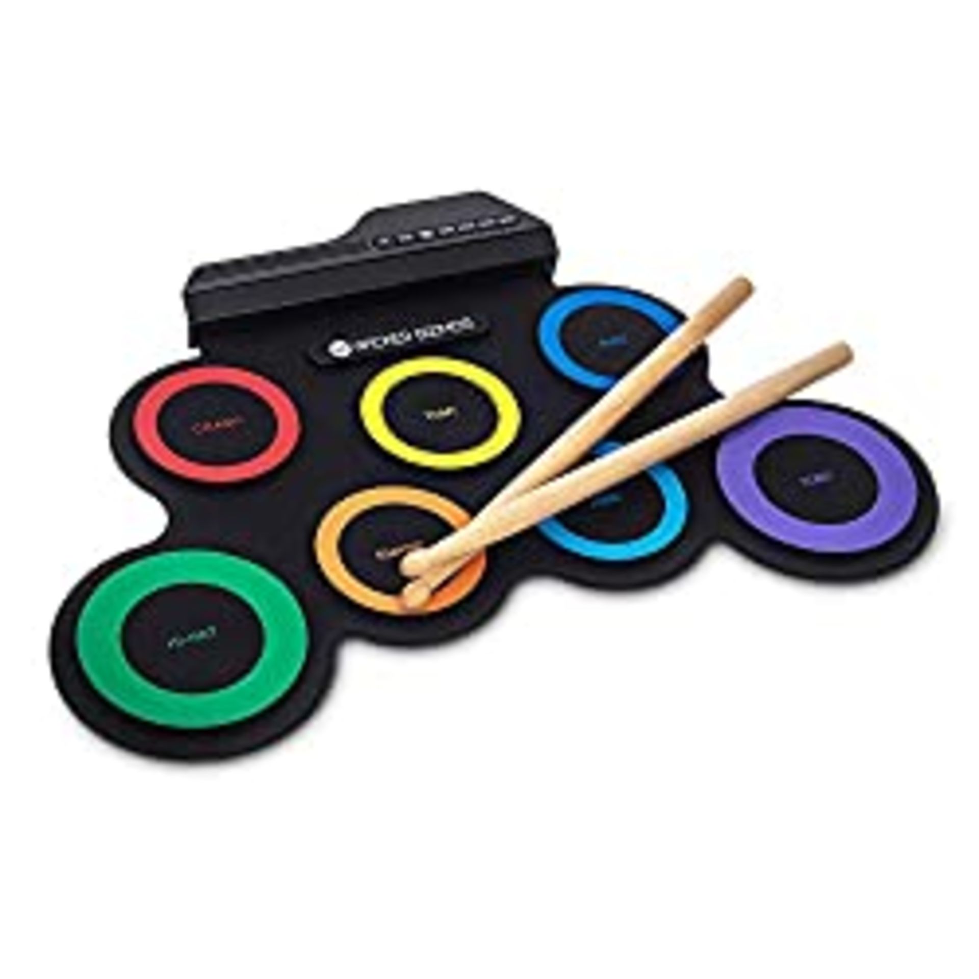 RRP £39.98 WICKED GIZMOS Electronic Drum Mat Roll Up Digital