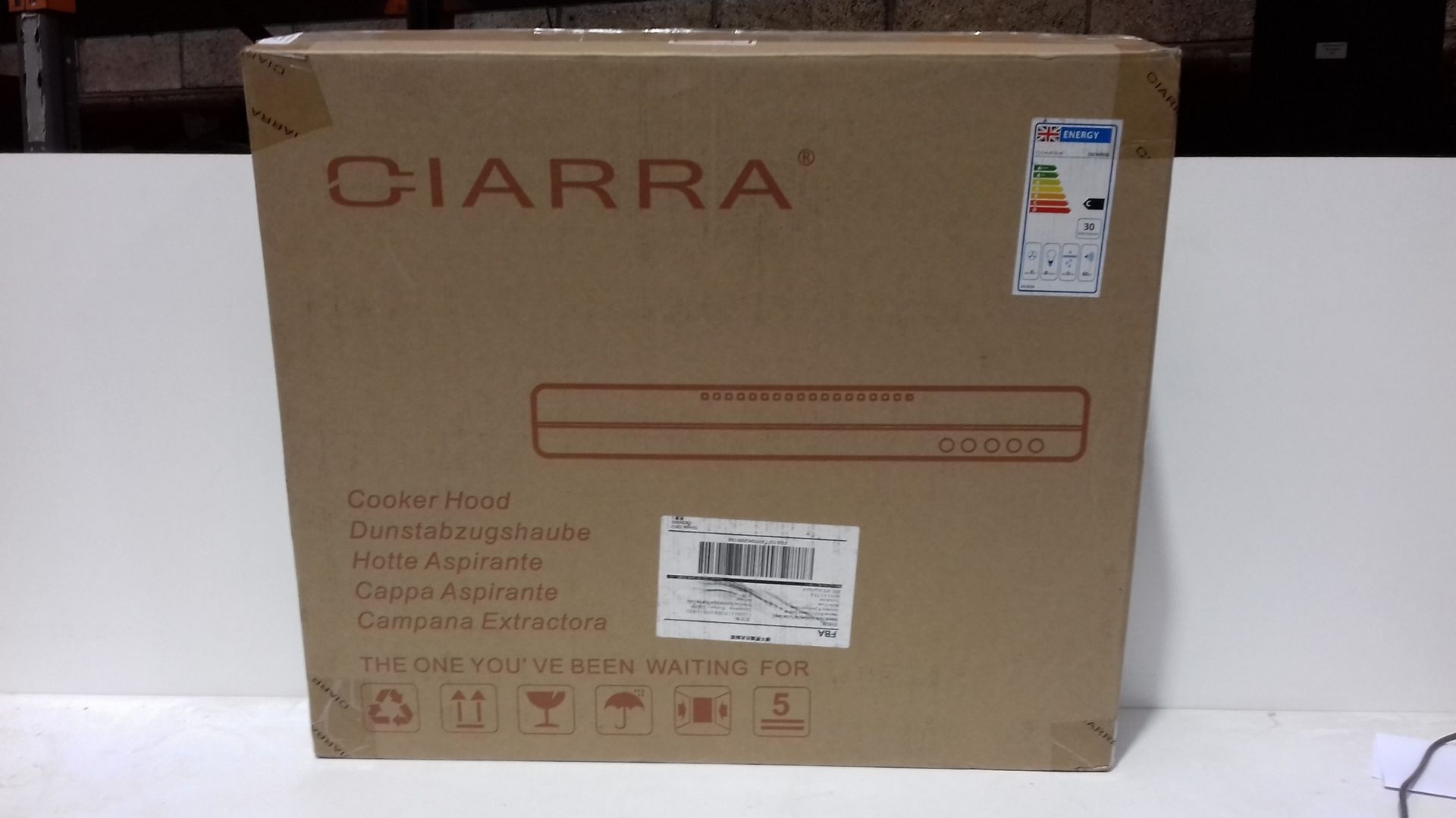 RRP £67.16 CIARRA CBCB6903 60cm Visor Cooker Hood Undercabinet - Image 2 of 2