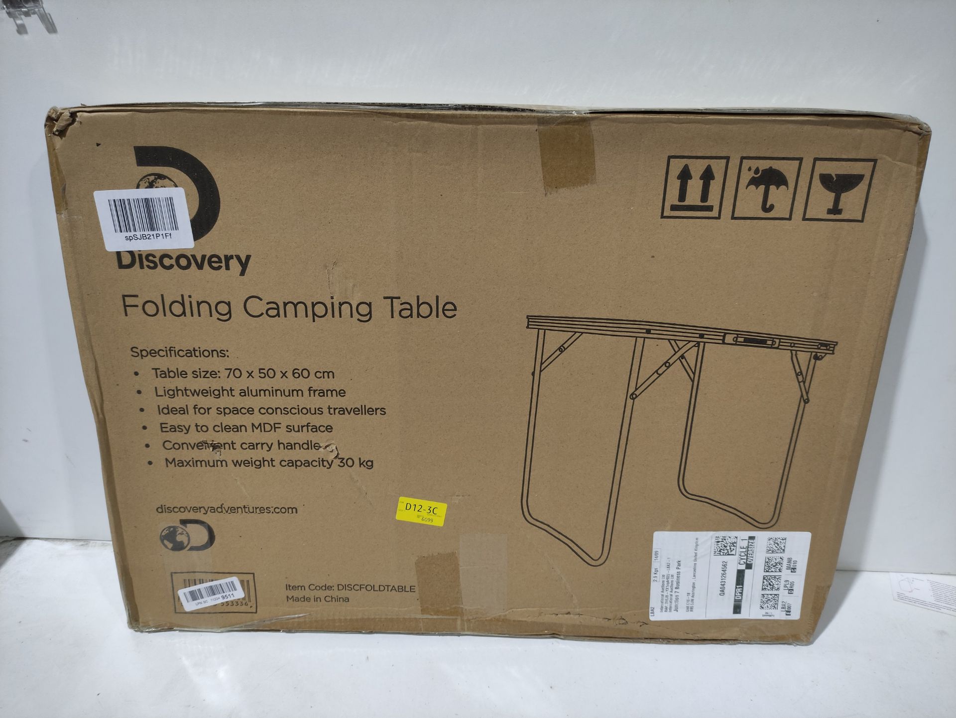 RRP £29.99 Discovery Folding Camping Table Compact Folding Table - Image 2 of 2