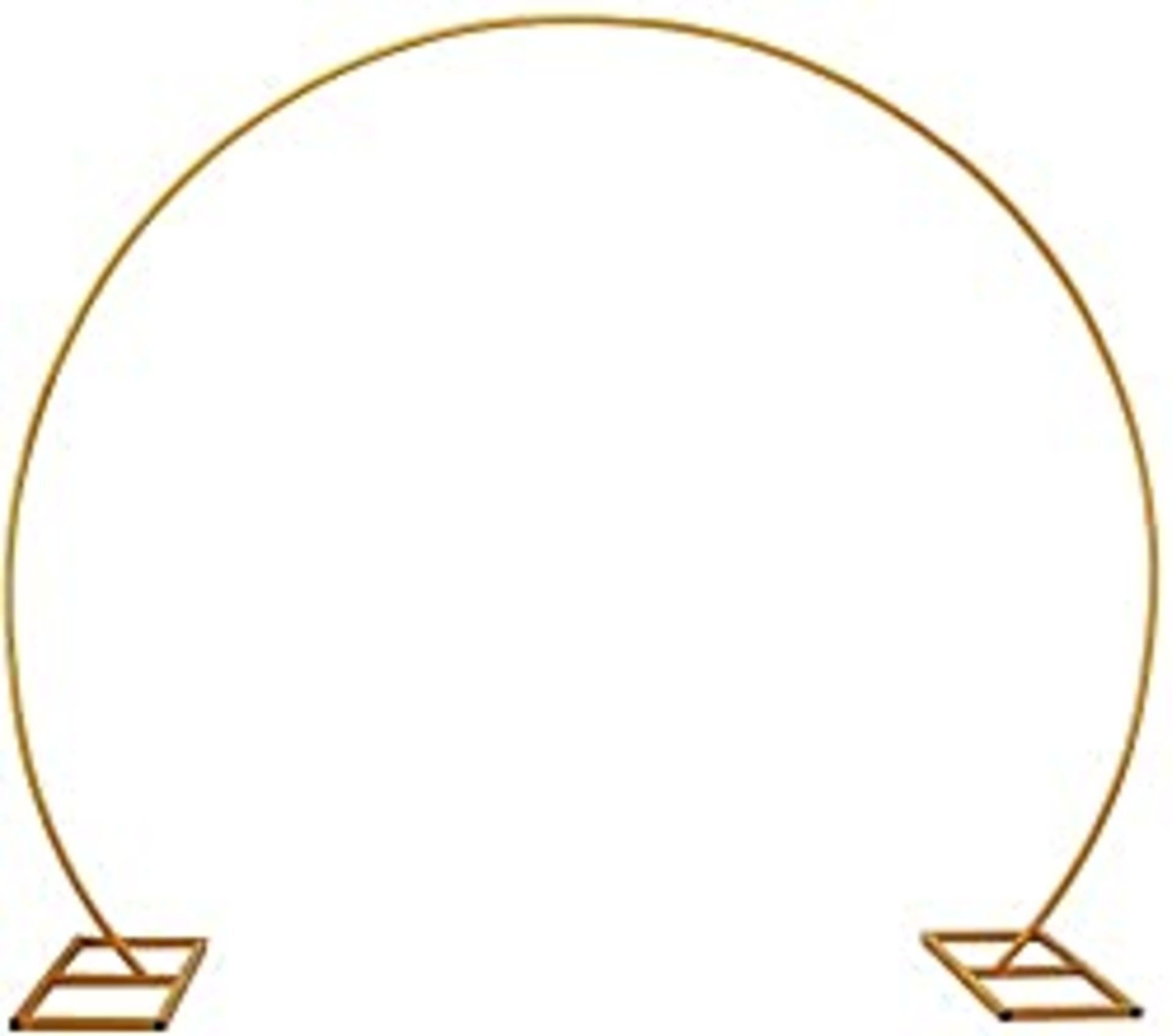 RRP £62.99 LANGXUN Large Size Golden Metal Round Balloon Arch kit Decoration
