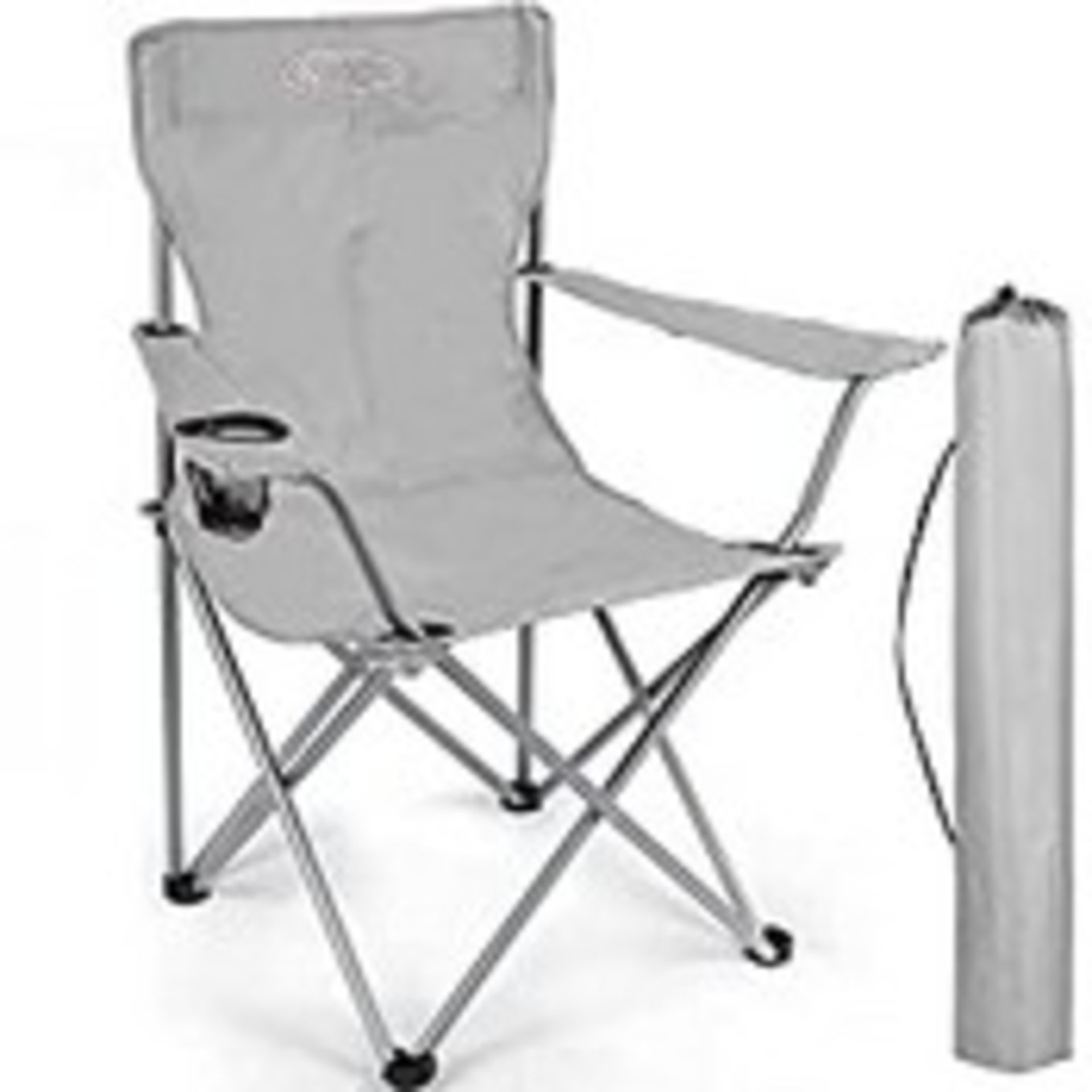 RRP £21.98 ACTIVE FOREVER Outdoor Folding Camping Chair with Cup Holder Storage Bag