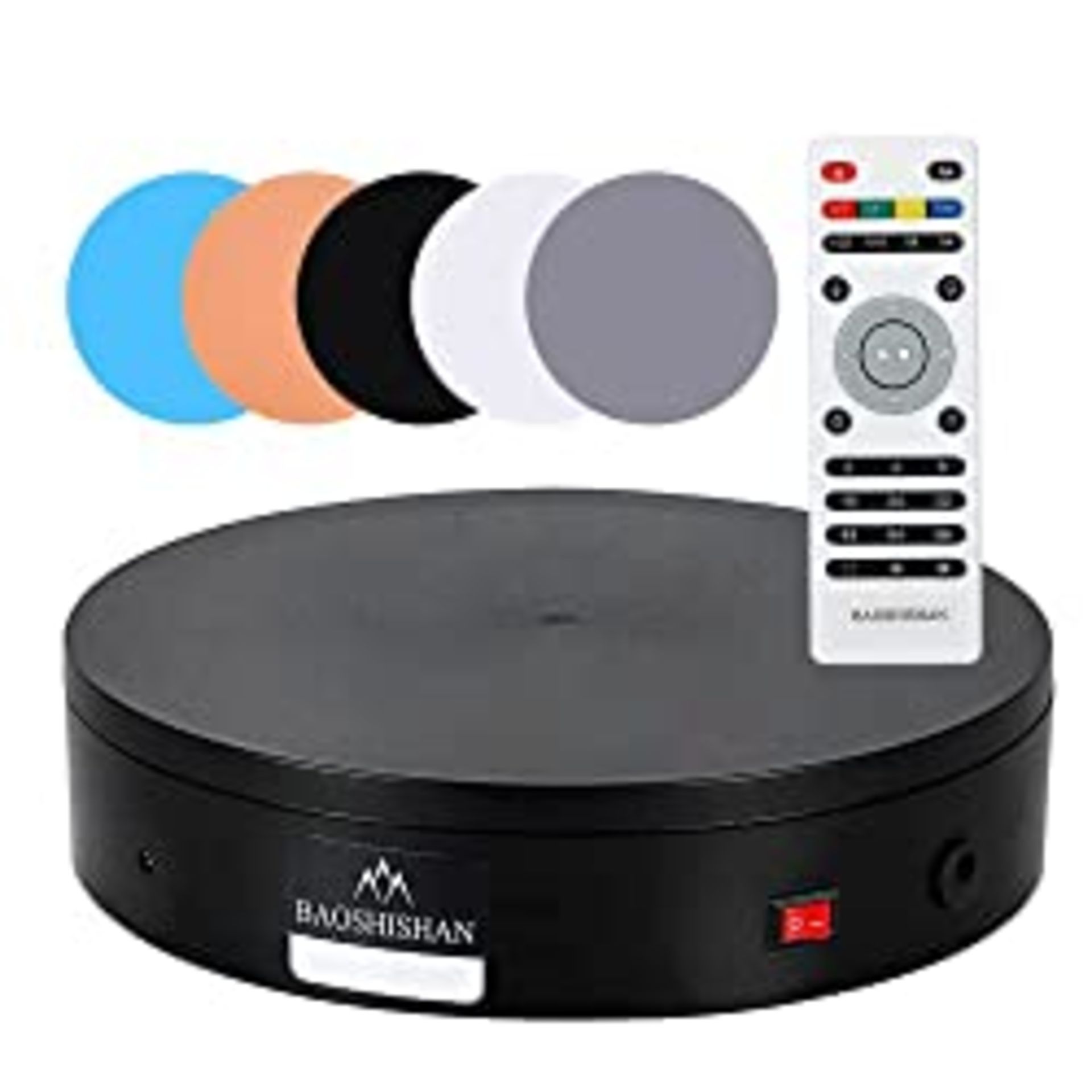 RRP £64.51 BAOSHISHAN Electric Remote Control Rotating Turntable