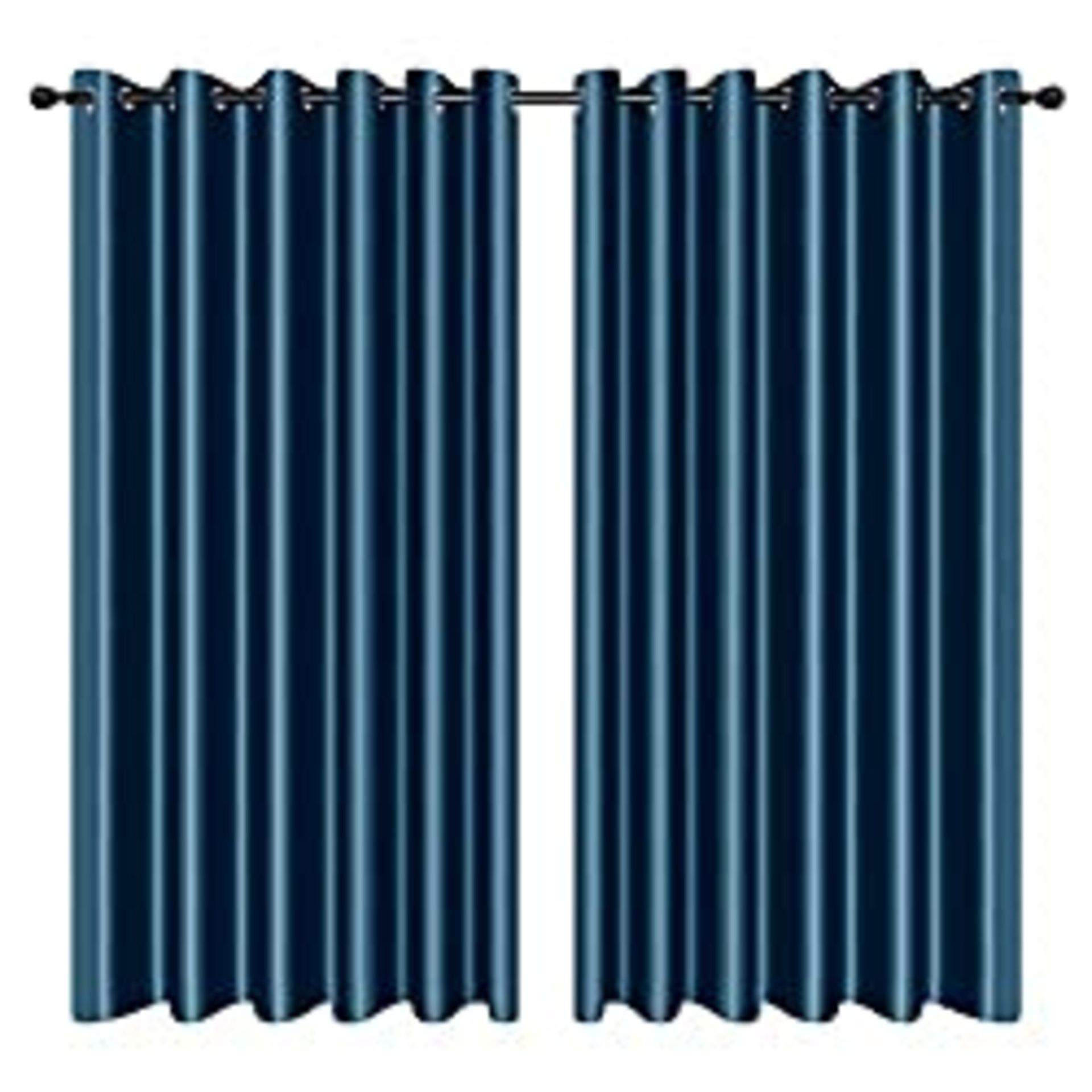 RRP £33.98 100% Blackout Curtains - Eyelet Ring Top Thermal Insulated Curtains
