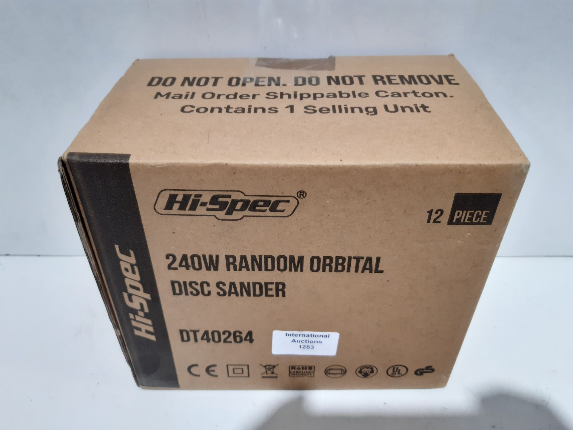 RRP £19.93 Hi-Spec 2A 240W Electric Random Orbit Palm Sander. Compact 5 12 - Image 2 of 2