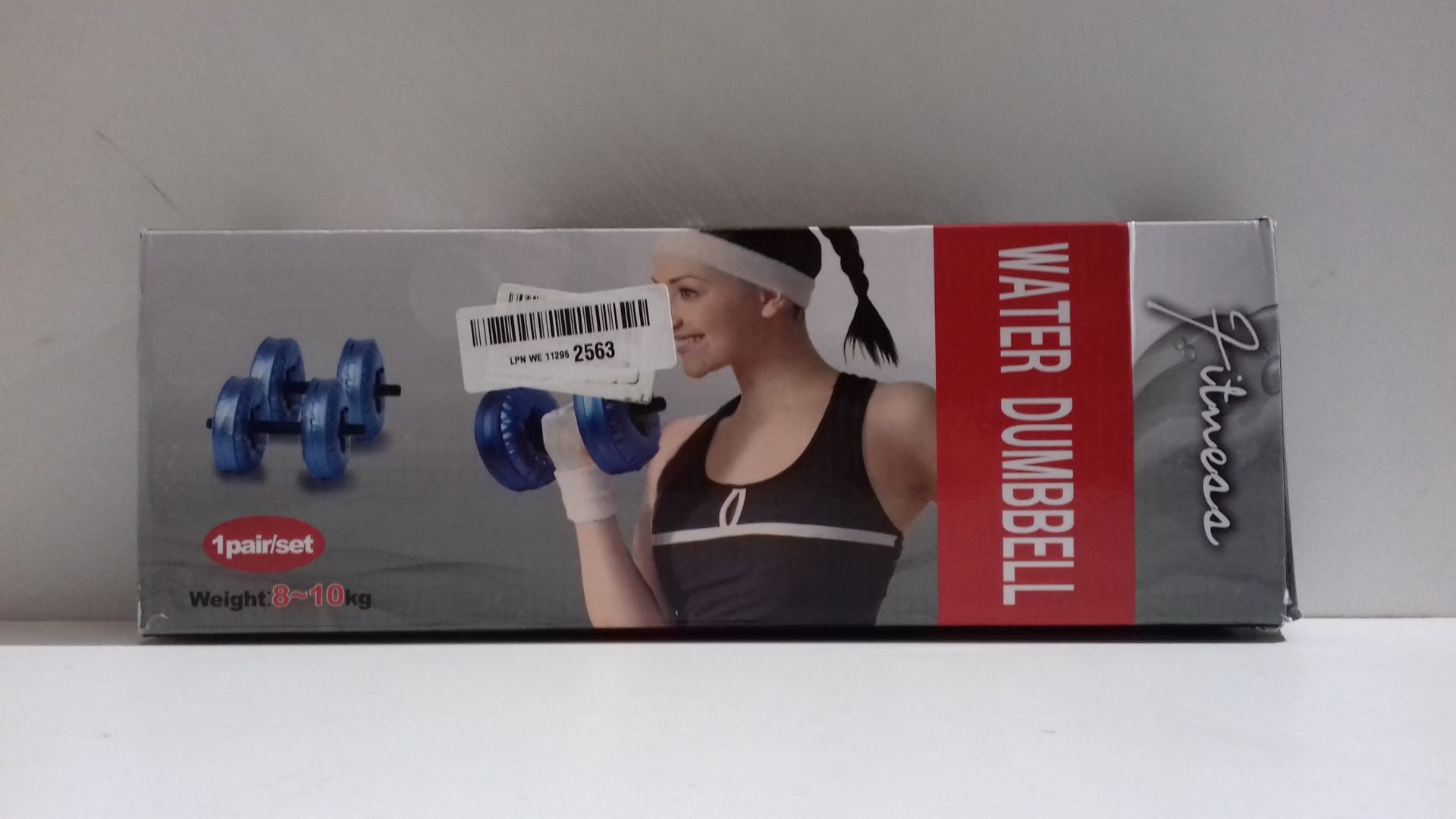 RRP £14.78 Water Filled Dumbbells 8-10KG Woman Men Flexible Fitness - Image 2 of 2