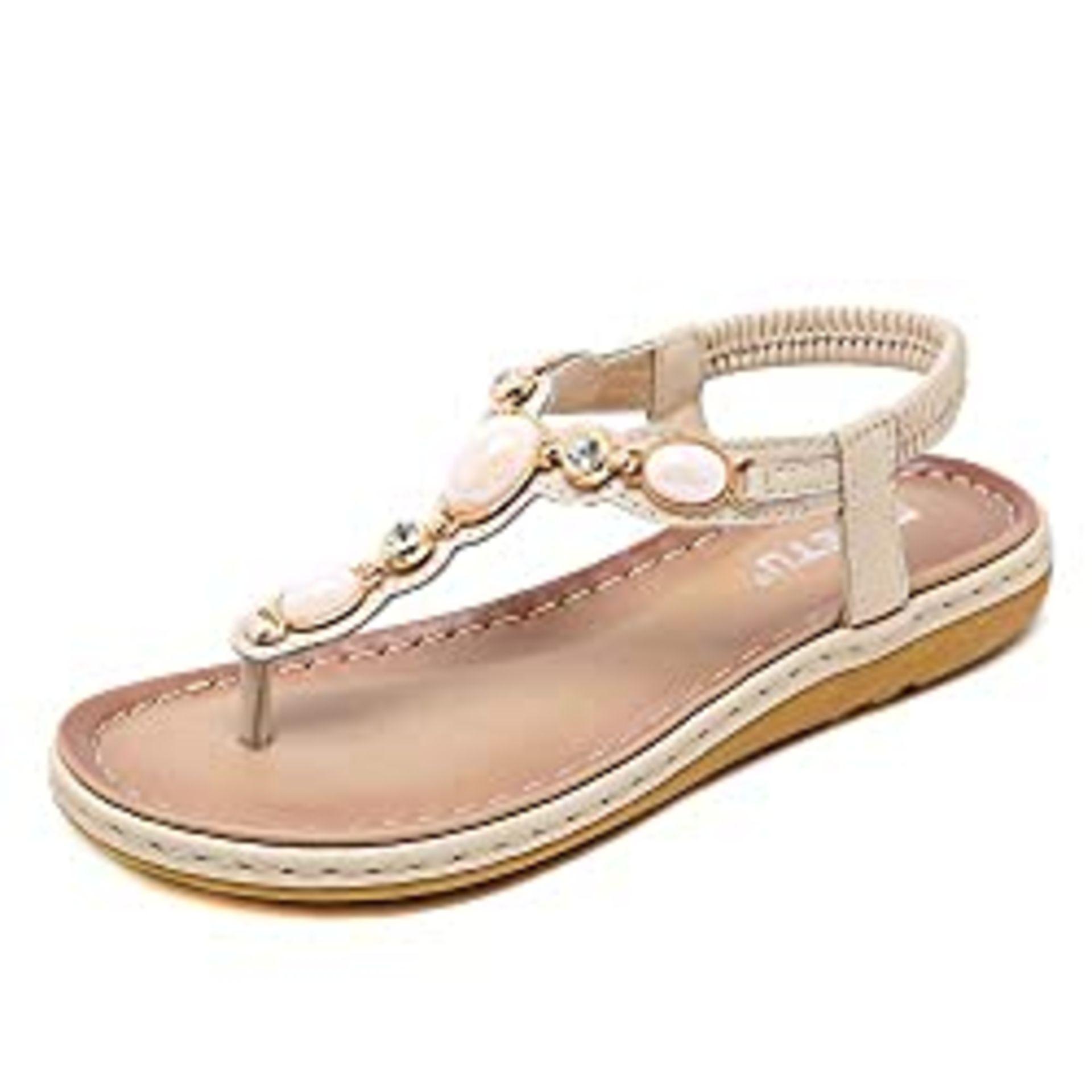 RRP £24.98 ZOEREA Women's Flat Sandals