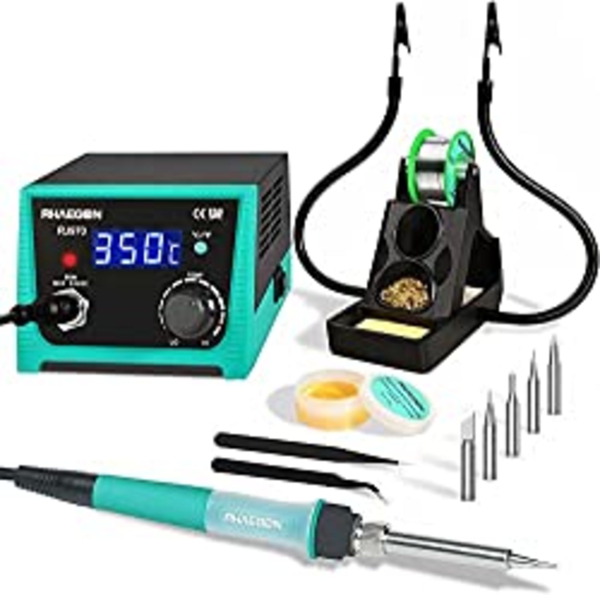 RRP £51.29 RHAEGON Professional 60W Digital Soldering Iron Station with Transformer