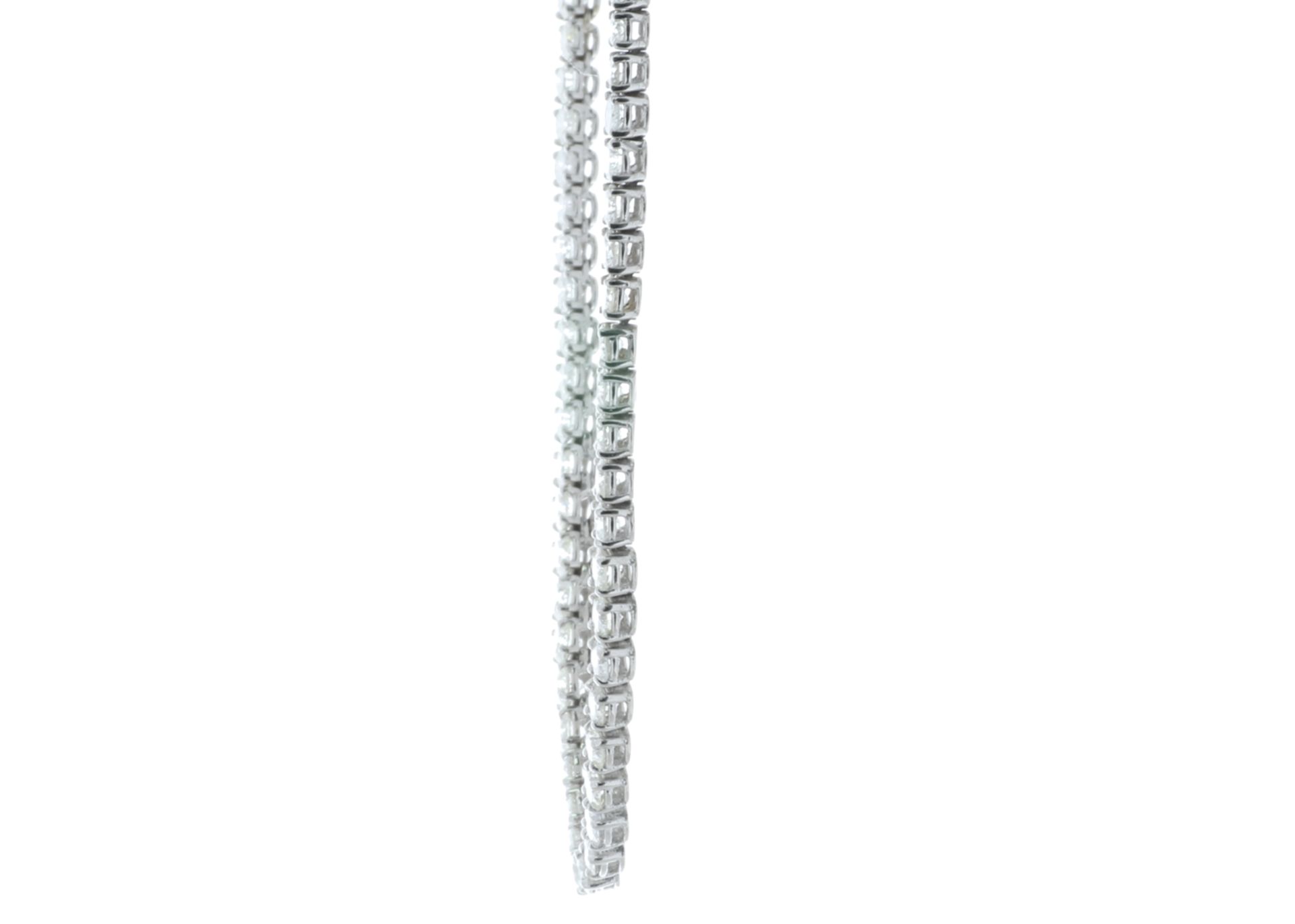 18ct 16 White Gold Tennis Diamond Collaret 10.00ct Carats - Valued by IDI - 18ct 16" White Gold - Image 3 of 5