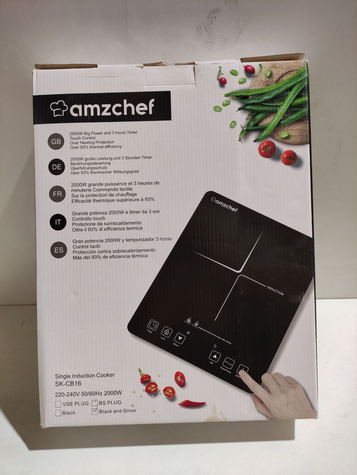 RRP £59.99 AMZCHEF Single Induction Cooker - Image 2 of 2