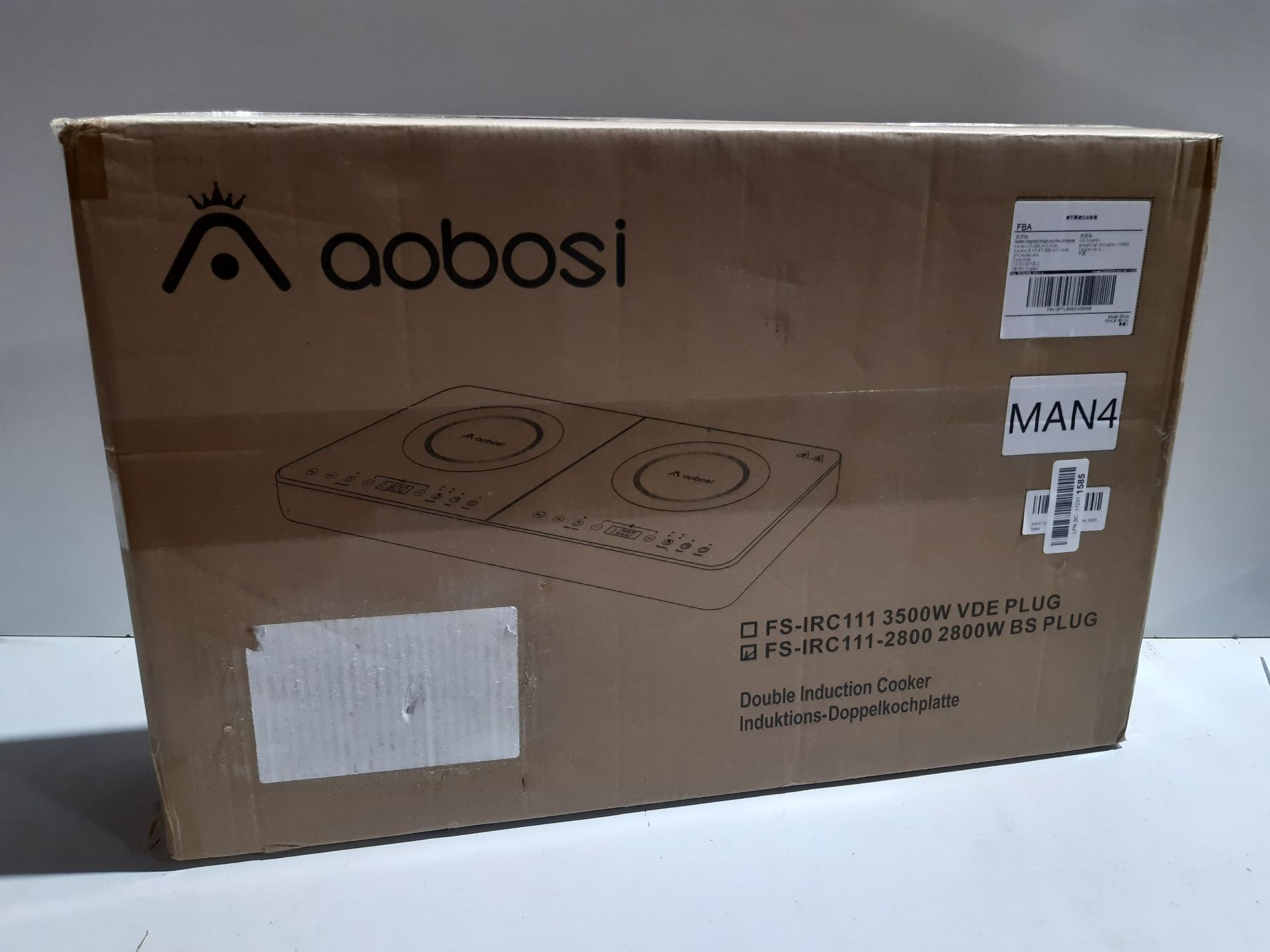 RRP £124.99 Aobosi Double Induction Hob - Image 2 of 2