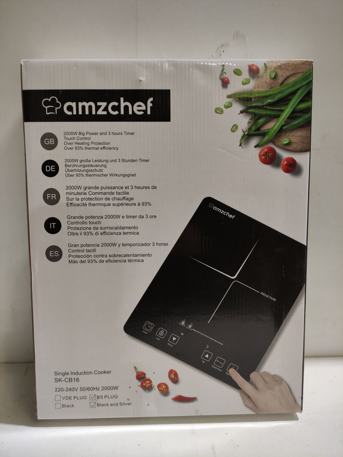 RRP £59.99 AMZCHEF Single Induction Cooker - Image 2 of 2