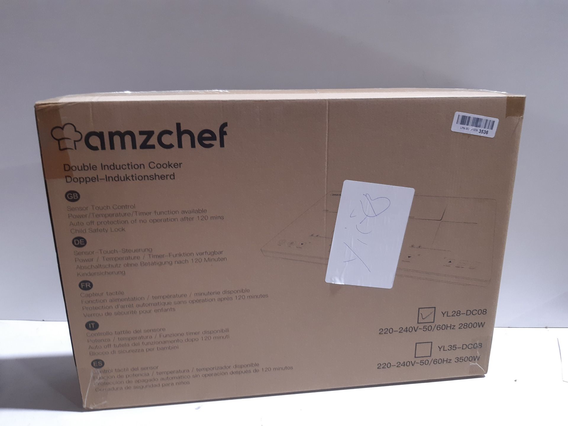 RRP £123.98 AMZCHEF Double Induction Hob - Image 2 of 2