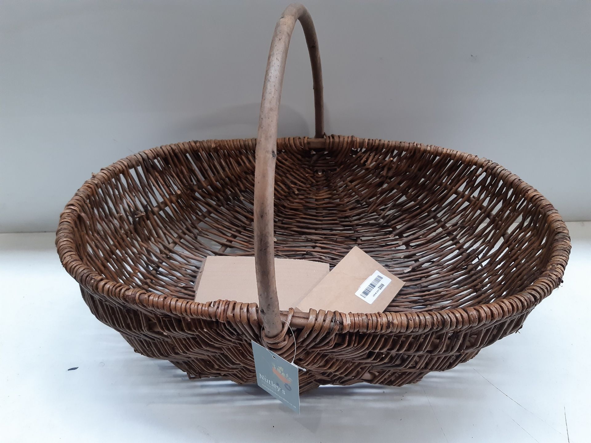 RRP £30.95 Nutley's Large Rustic Willow Vegetable Trug Basket - Image 2 of 2