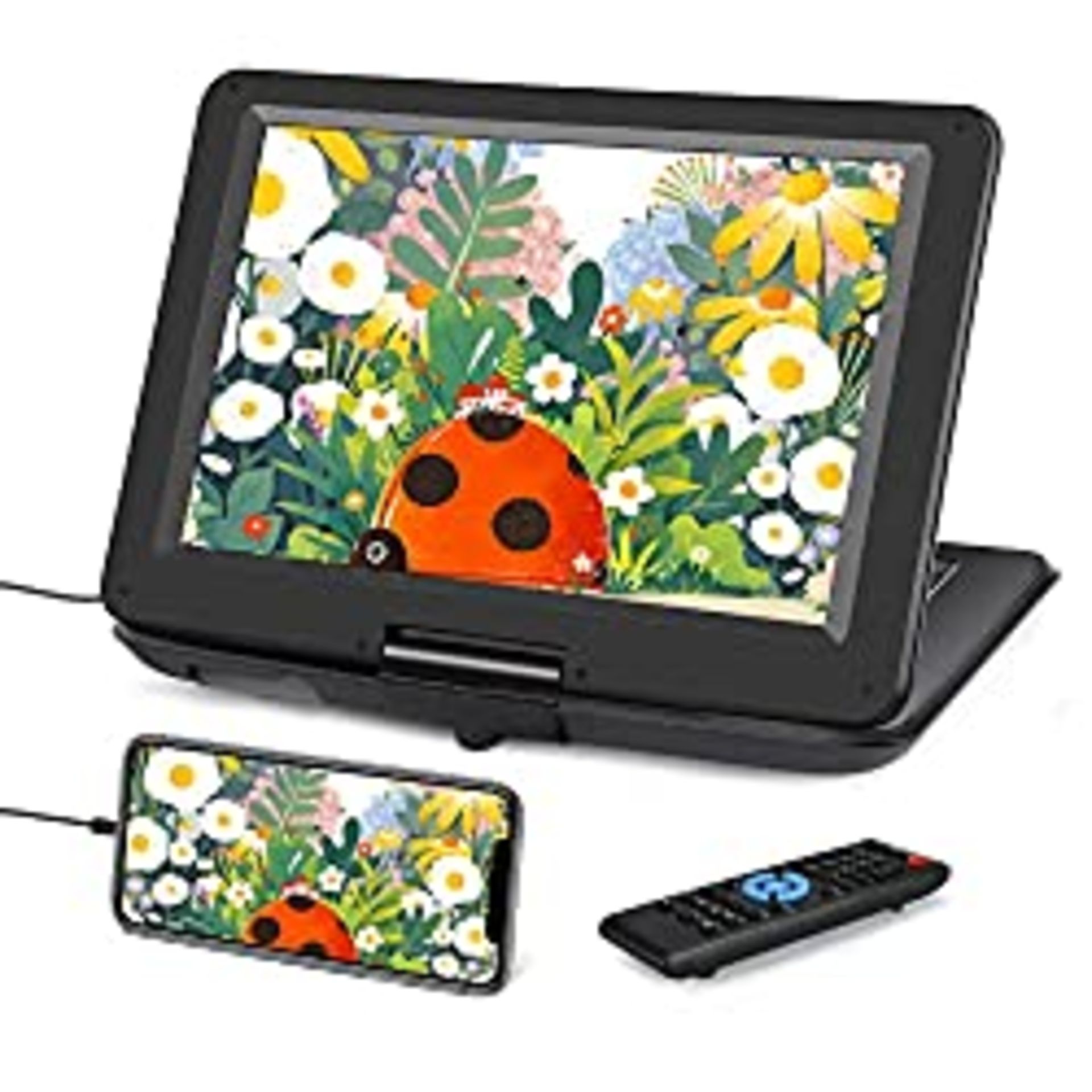 RRP £95.99 NAVISKAUTO 16.5 Portable DVD Player with 14 Inch Large Screen