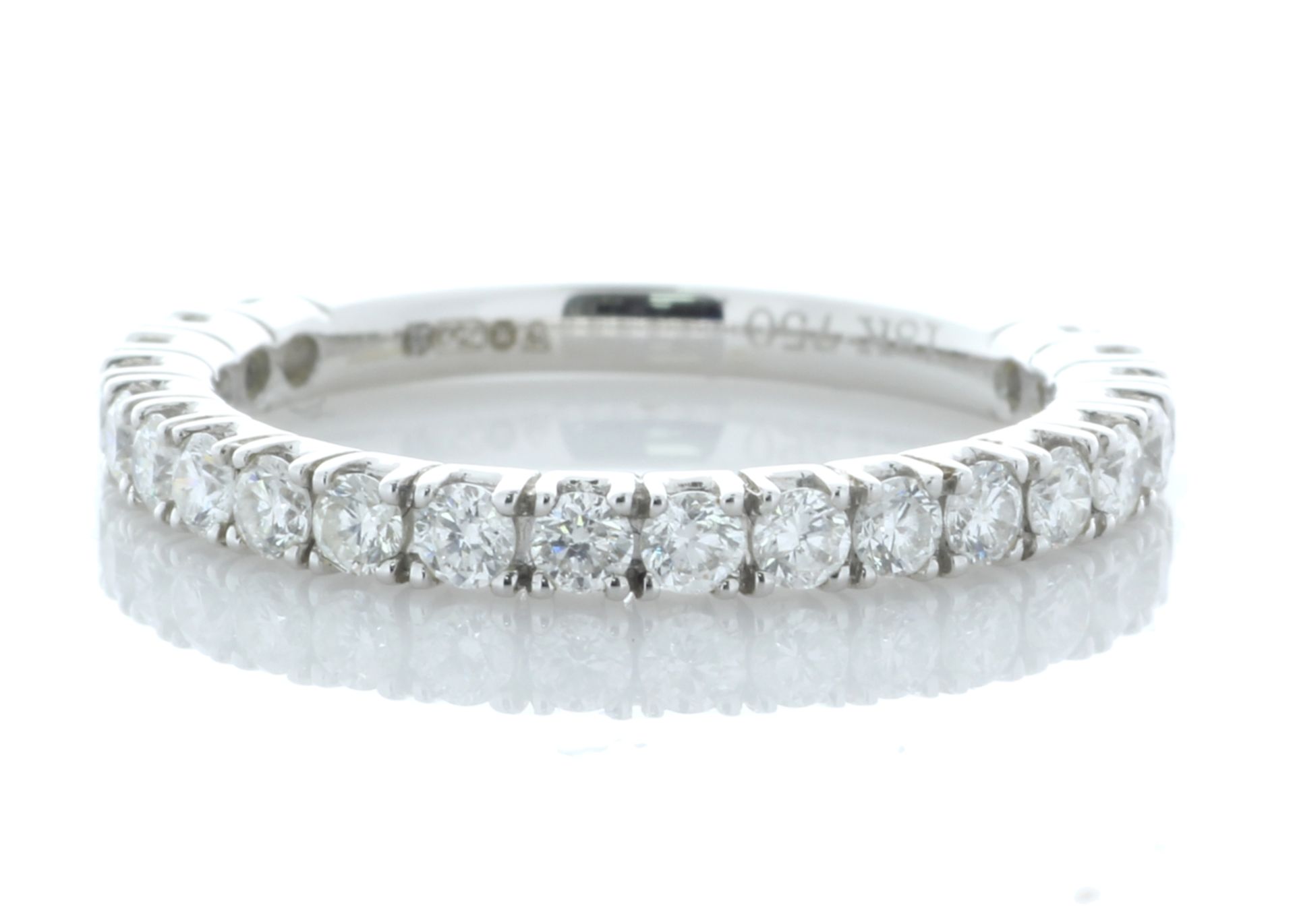 18ct White Gold Claw Set Full Eternity Diamond Ring 0.72 Carats - Valued by AGI £4,850.00 - Twenty