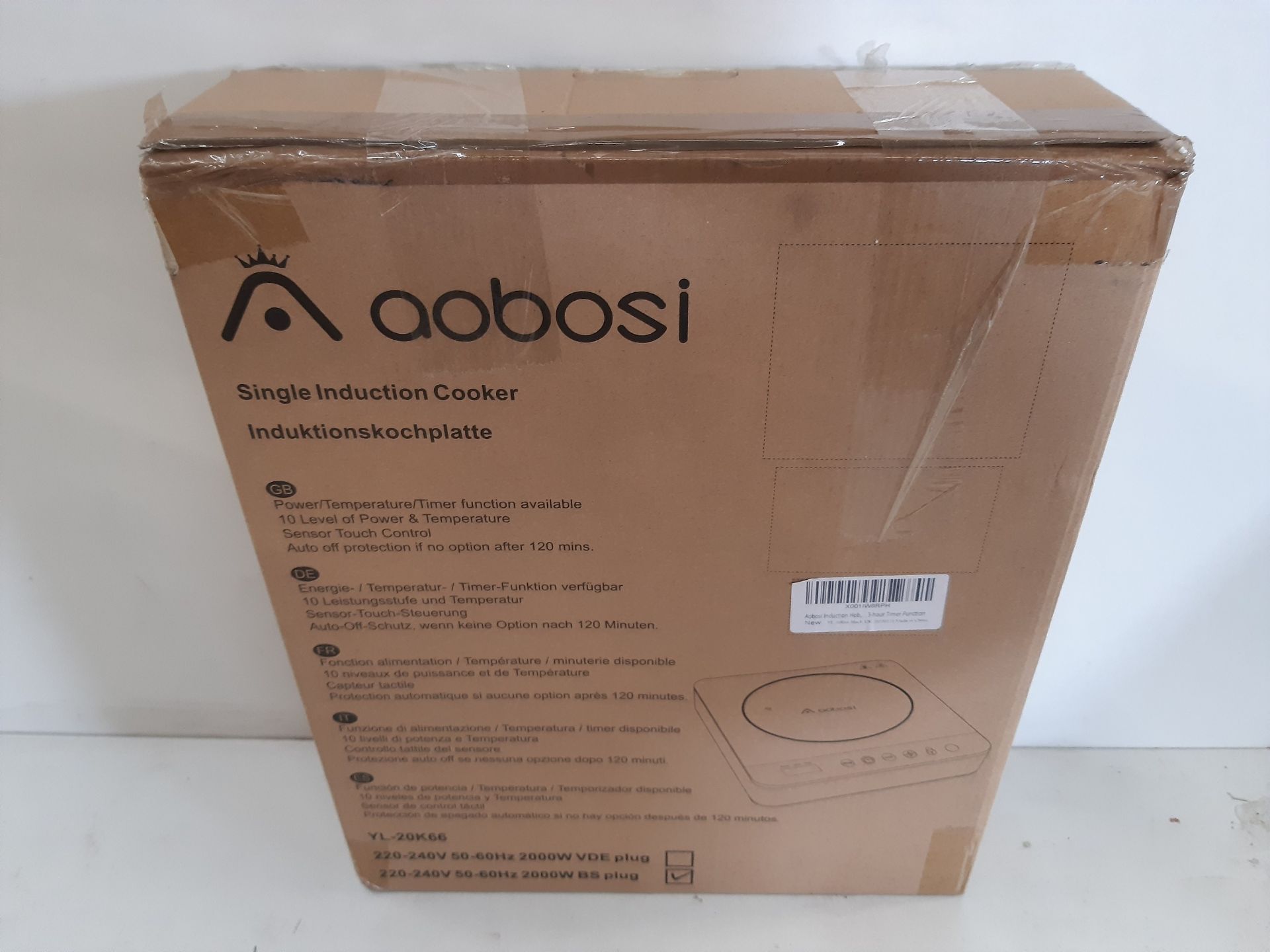 RRP £45.00 Aobosi Single Induction Hob - Image 2 of 2