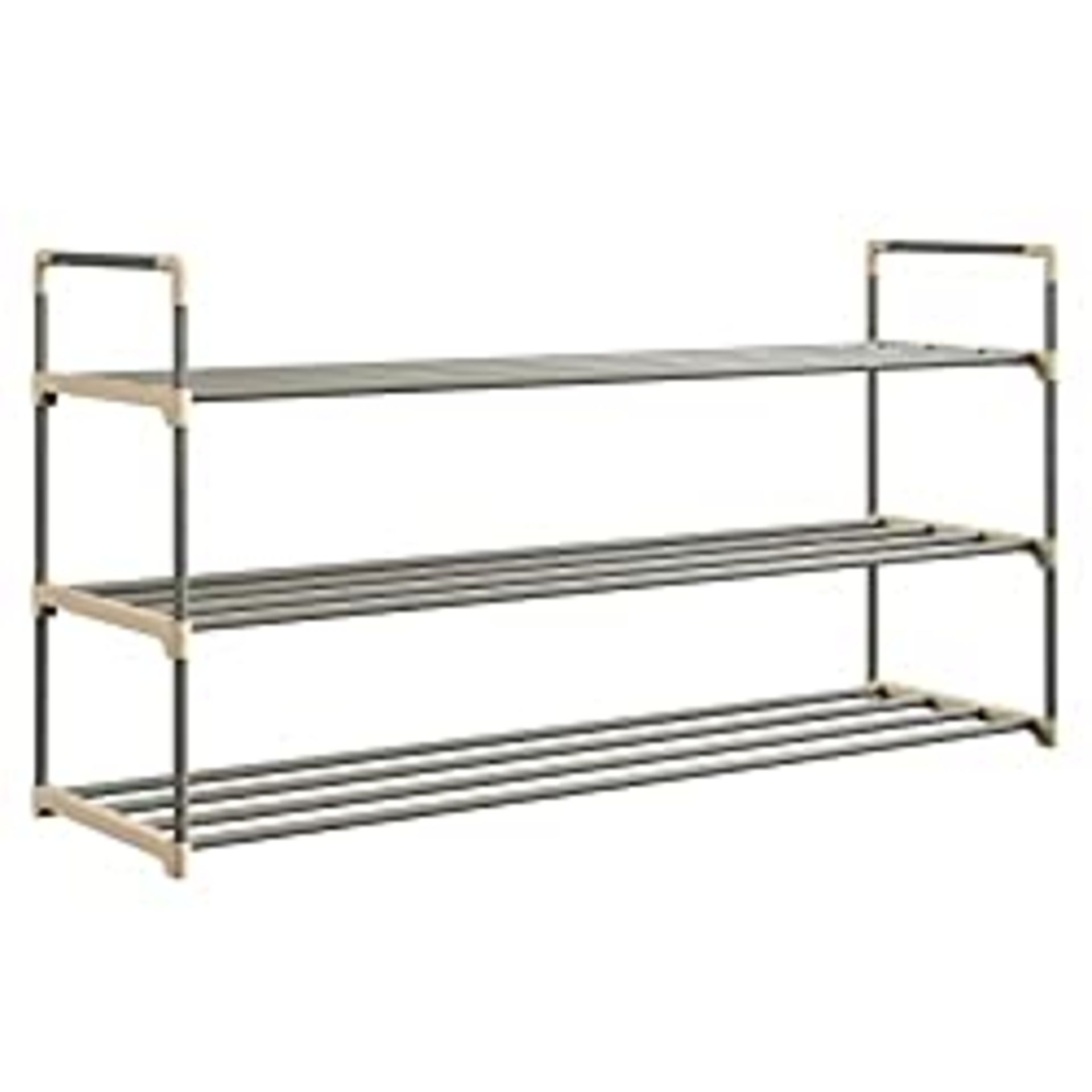 RRP £29.99 Home-Complete Storage Rack 3-Tier Organizer for Closet