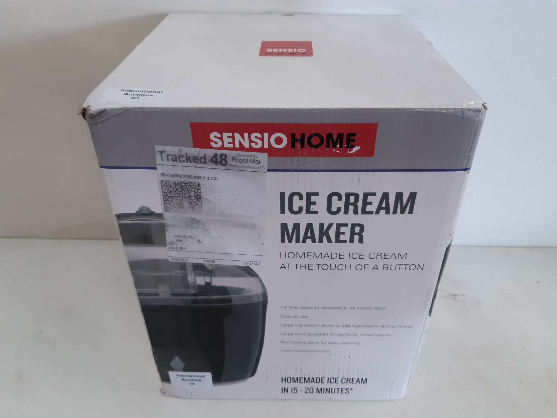 RRP £32.95 Sensio Home Ice Cream Maker Machine - Image 2 of 2