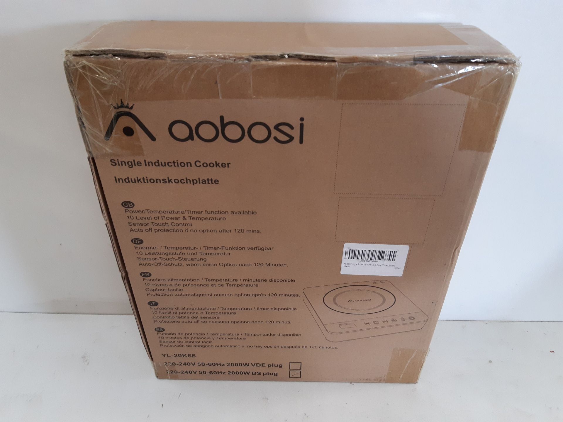 RRP £45.00 Aobosi Single Induction Hob - Image 2 of 2