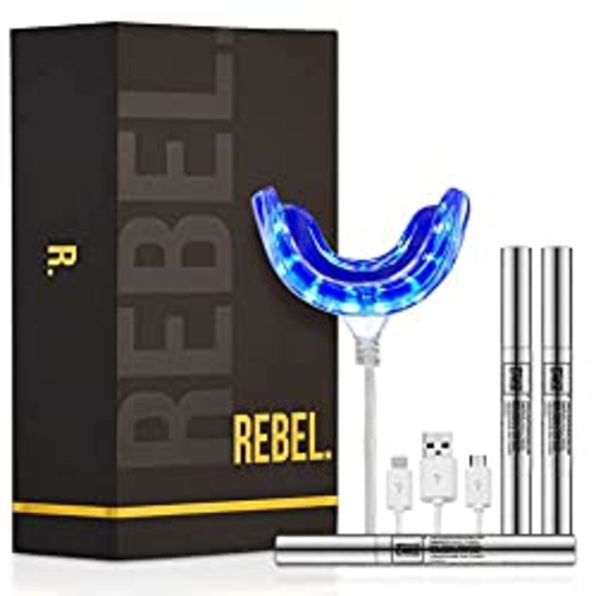RRP £25.49 Rebel LED Teeth Whitening Kit