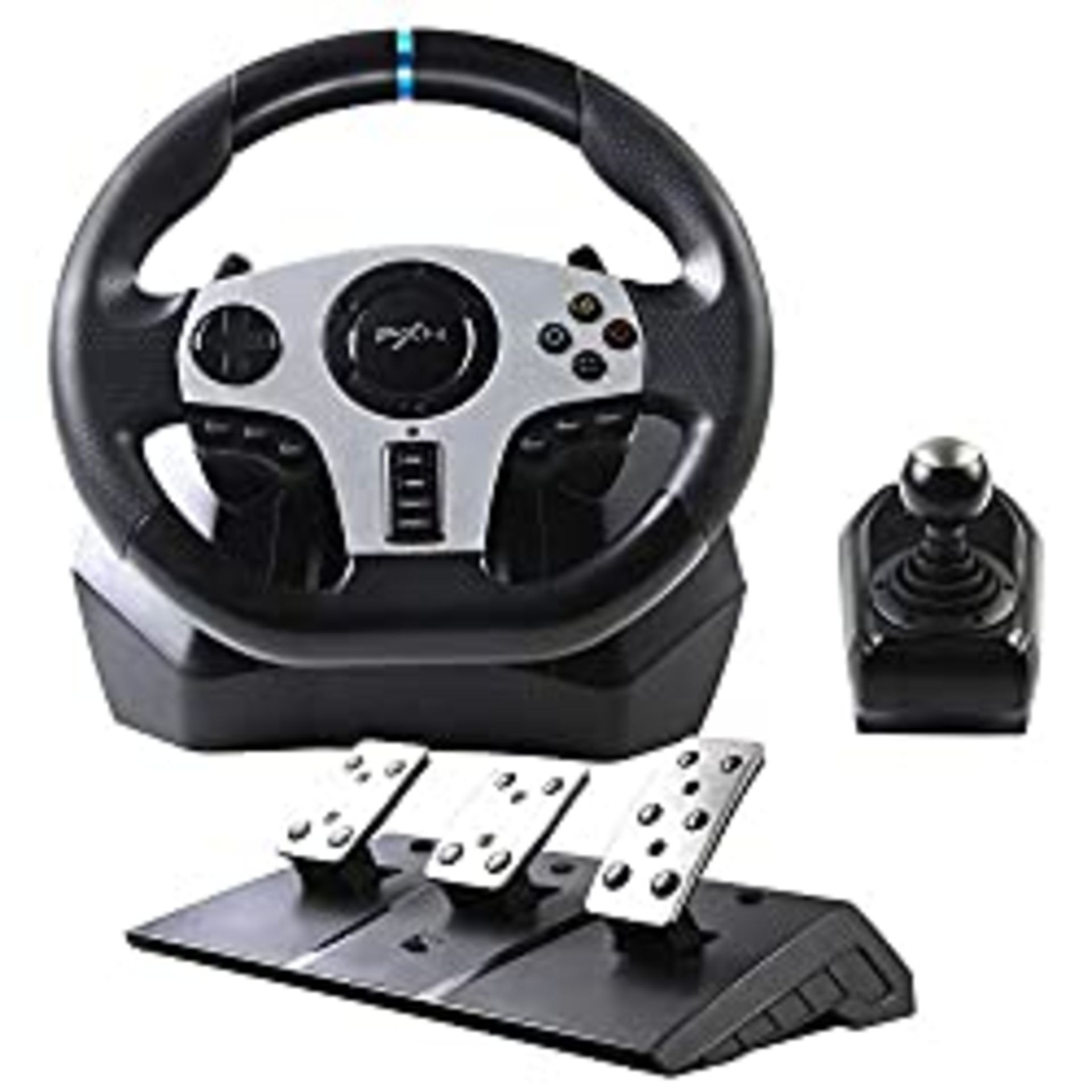 RRP £179.99 PXN V9 Steering Wheel with Pedals and Shifter