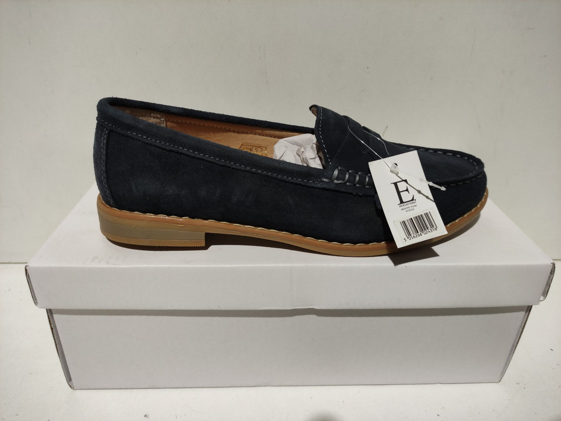 RRP £19.99 Ladies Women Suede Leather Flat Loafer Moccasin Casual - Image 4 of 4