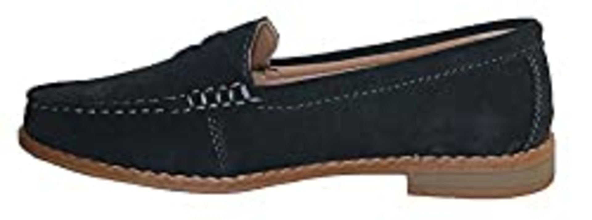 RRP £19.99 Ladies Women Suede Leather Flat Loafer Moccasin Casual