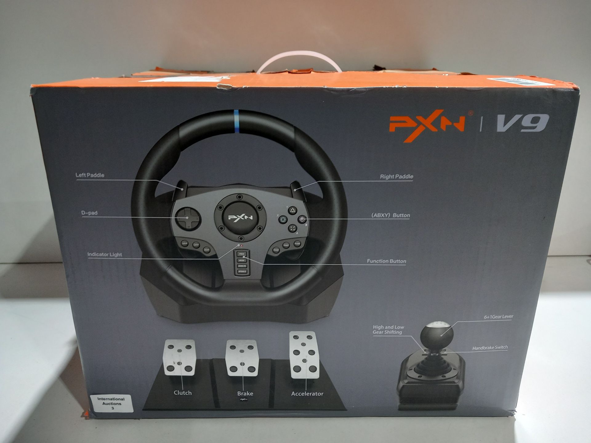 RRP £179.99 PXN V9 Steering Wheel with Pedals and Shifter - Image 2 of 2