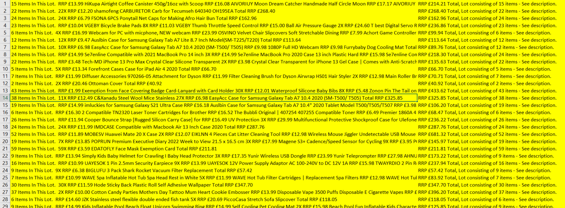 ONE PALLET TO CONTAIN 790 ITEMS WITH AN RRP OF - £7947.20 PLEASE SEE IMAGES FOR A DETAILED DESCRIPT - Image 2 of 3