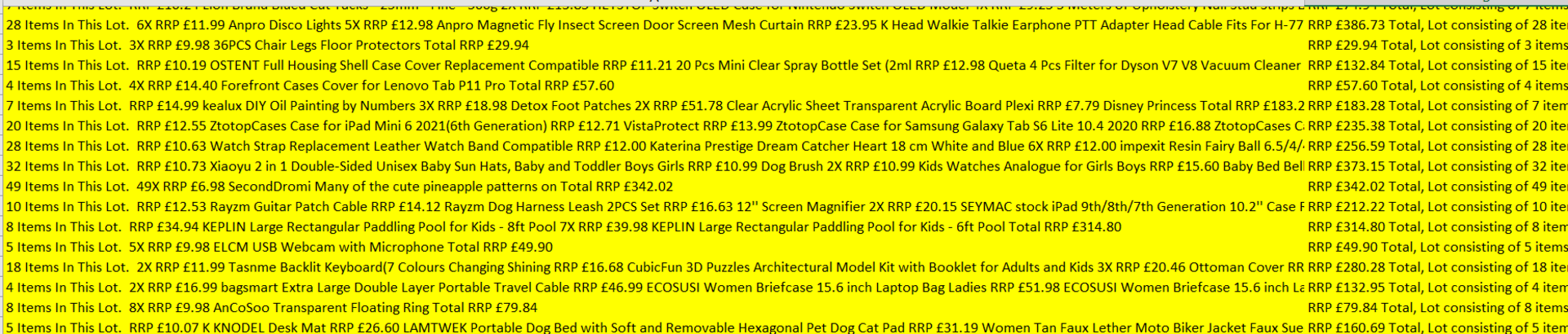 ONE PALLET TO CONTAIN 653 ITEMS WITH AN RRP OF £8932.79 - PLEASE SEE IMAGES FOR A DETAILED DESCRIPTI - Image 3 of 3