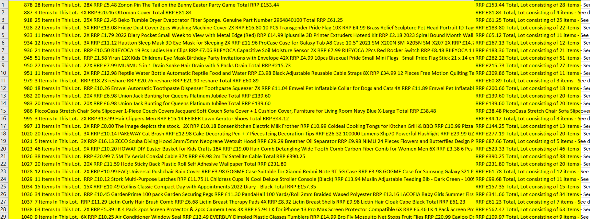 ONE PALLET TO CONTAIN 646 ITEMS WITH AN RRP OF £6381.19 - PLEASE SEE IMAGES FOR A DETAILED DESCRIPTI - Image 2 of 3