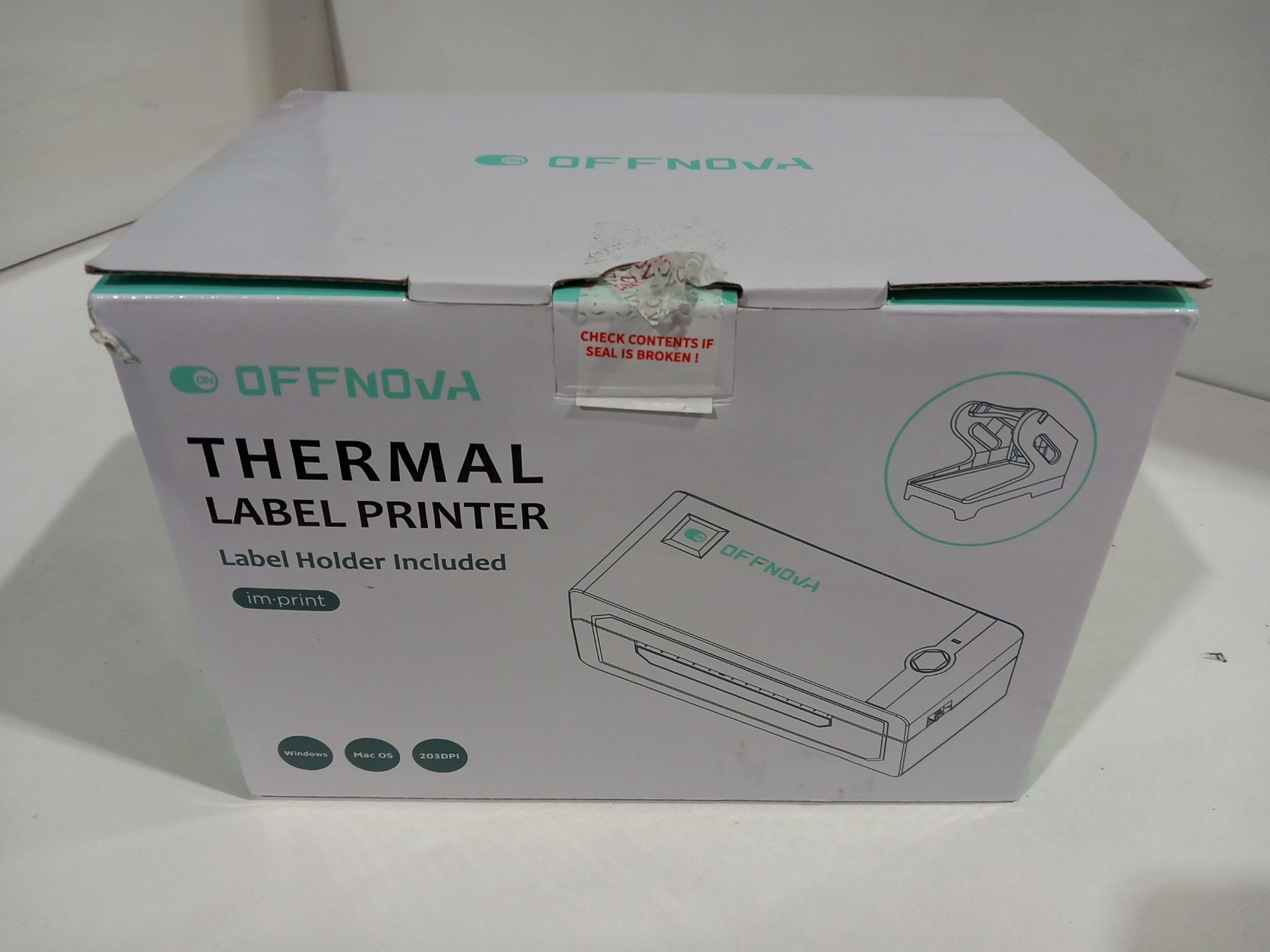 RRP £84.98 OFFNOVA Thermal Label Printer - Image 2 of 2