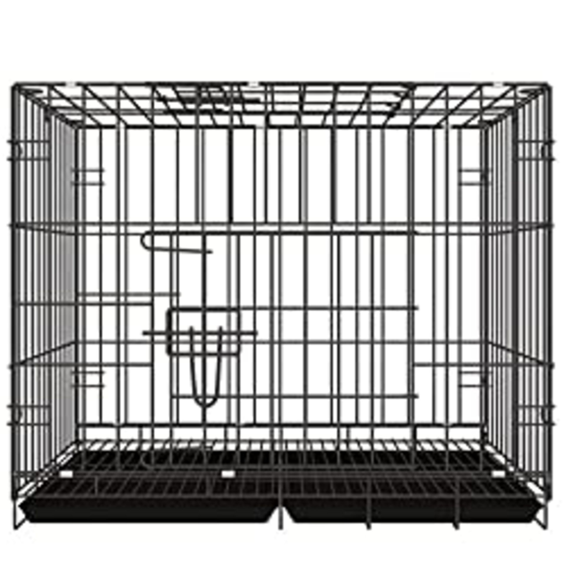RRP £31.99 Dog Puppy Cage small 29 inch Black Folding 2 Door Crate