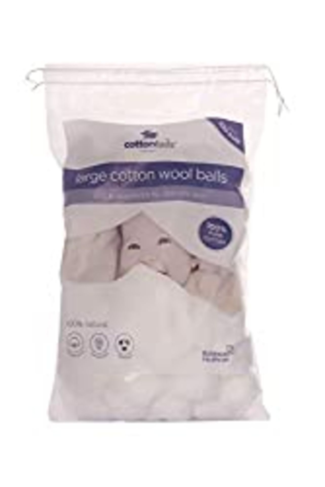 RRP £25.02 Cottontails Cotton Wool Balls - Large - Pack of 100 x 12 Packs