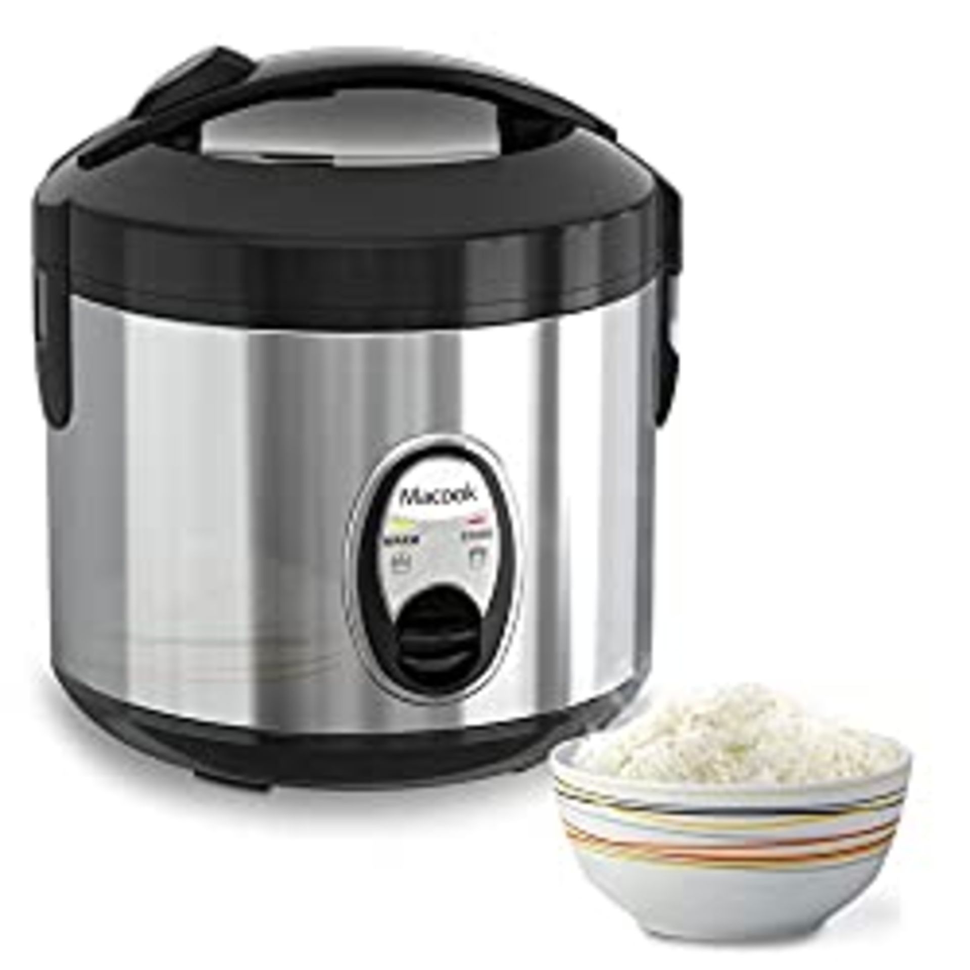 RRP £35.99 Macook Rice Cooker with Steamer(5Cups
