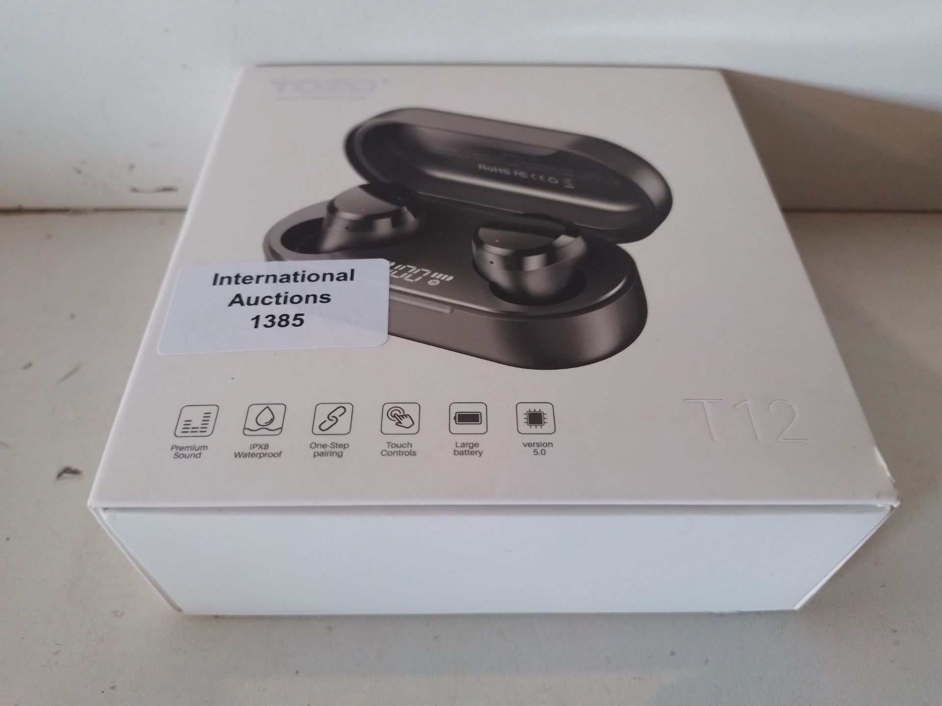 RRP £35.10 TOZO T12 Wireless Earbuds Bluetooth Headphones Premium - Image 2 of 2