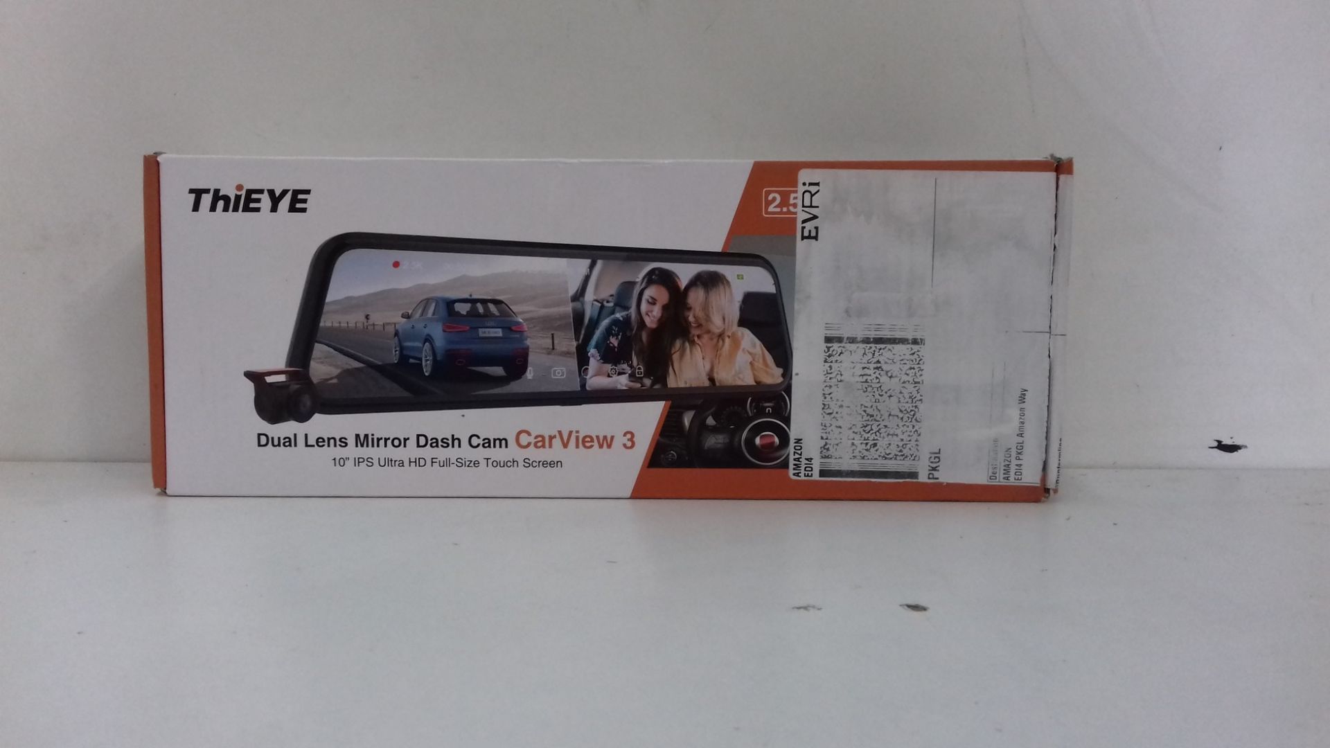 RRP £119.99 ThiEYE Carview3 2.5K Mirror Dash Cam 10" Full Touch - Image 2 of 2