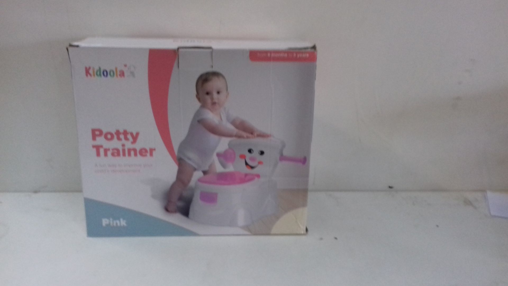RRP £24.98 KIDOOLA Pink Potty Training Toilet Seat | Toilet Potty Seat with Splash Guard - Image 2 of 2